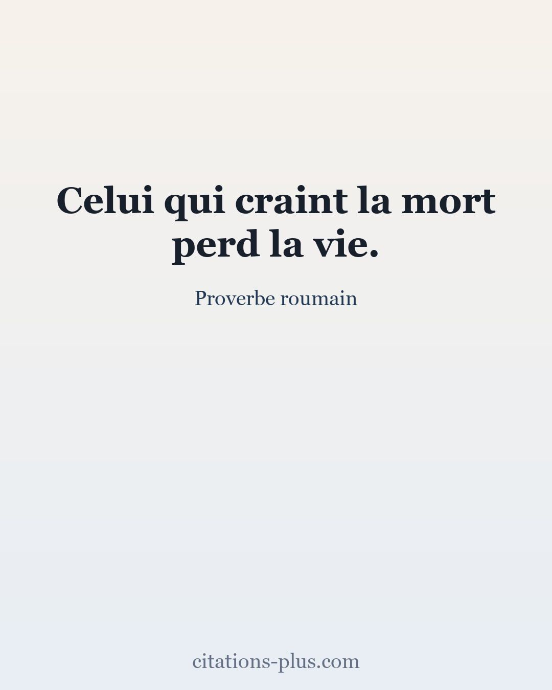 Carte Premium clair — Proverbe roumain