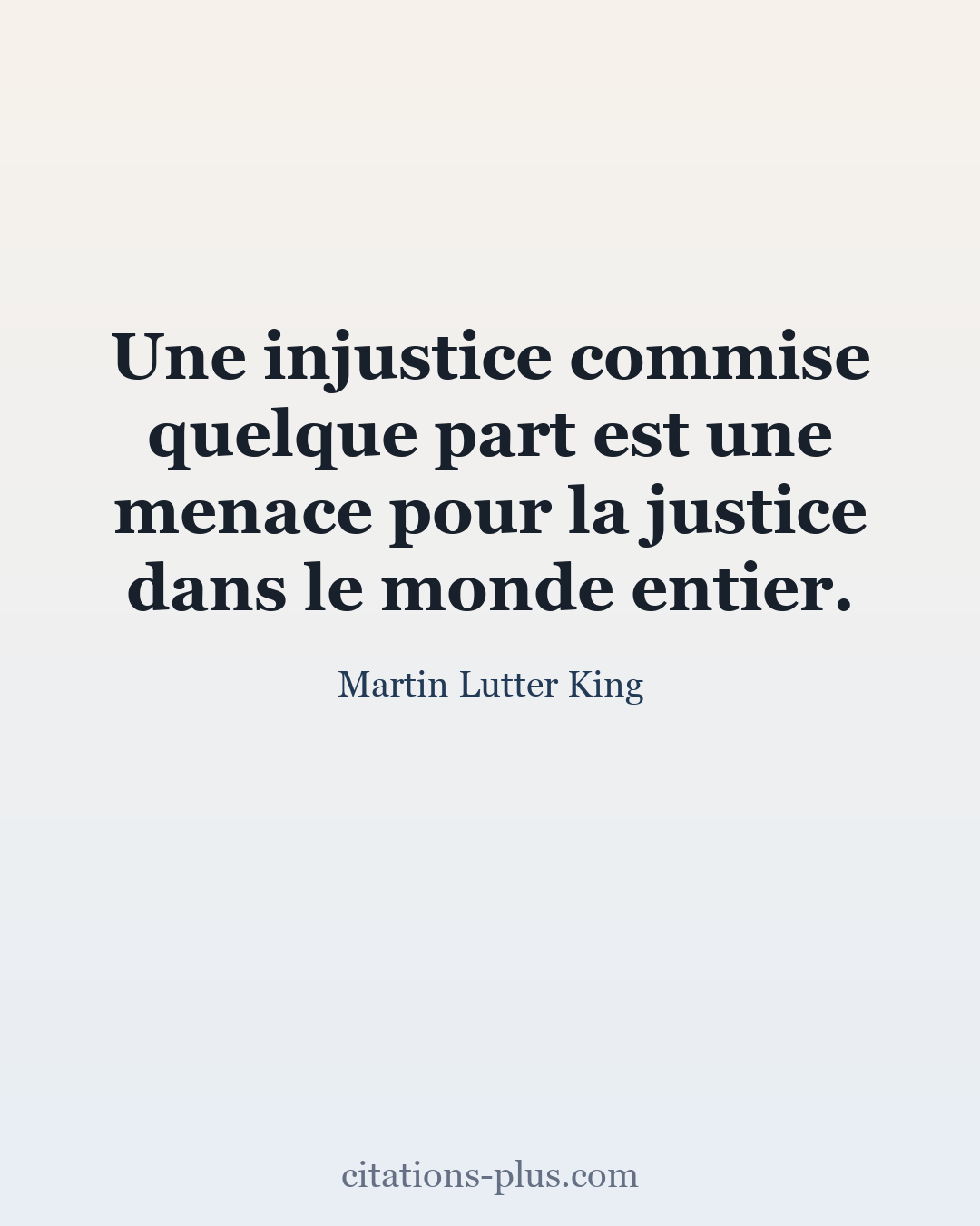 Carte Premium clair — Martin Lutter King