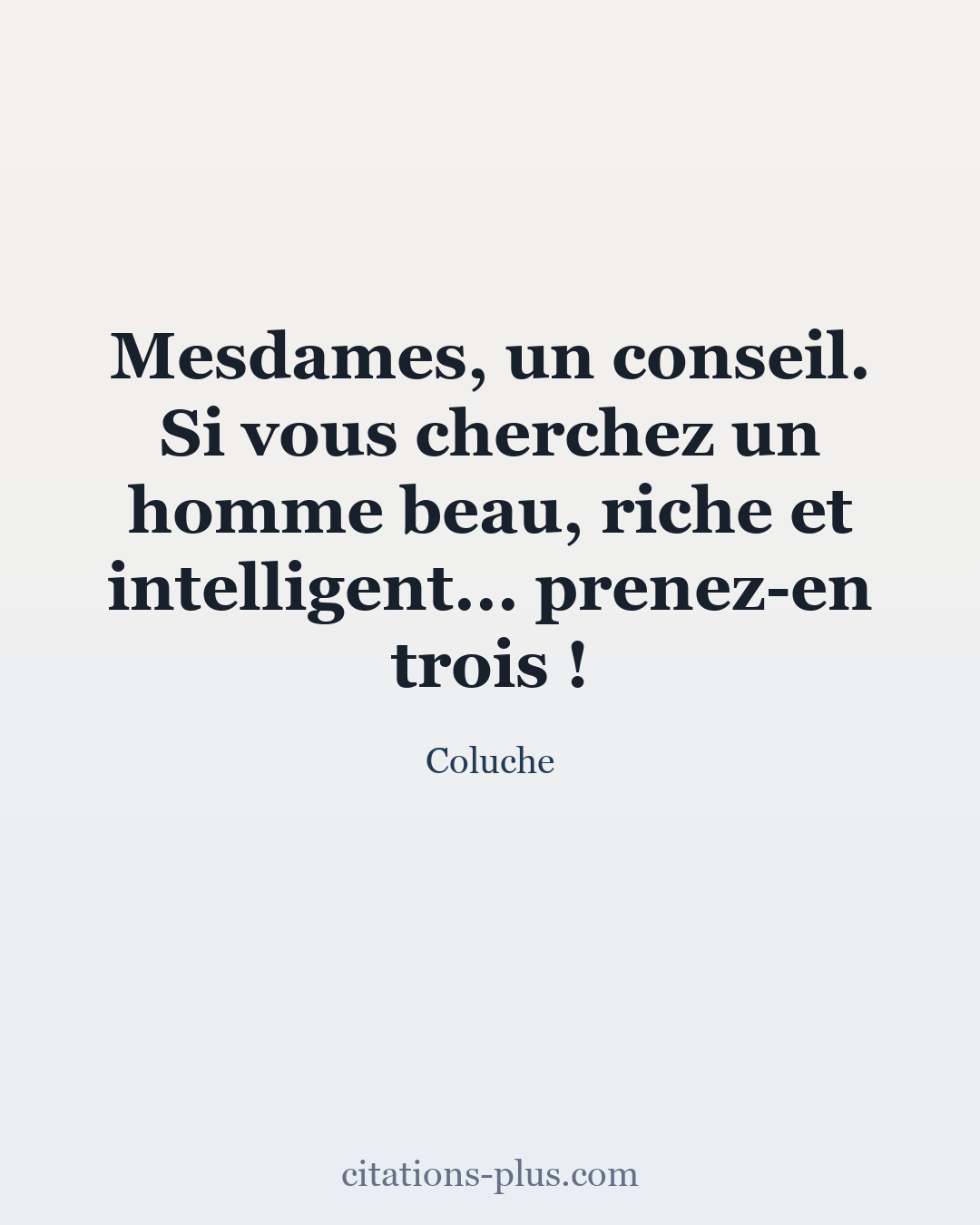 Carte Premium clair — Coluche