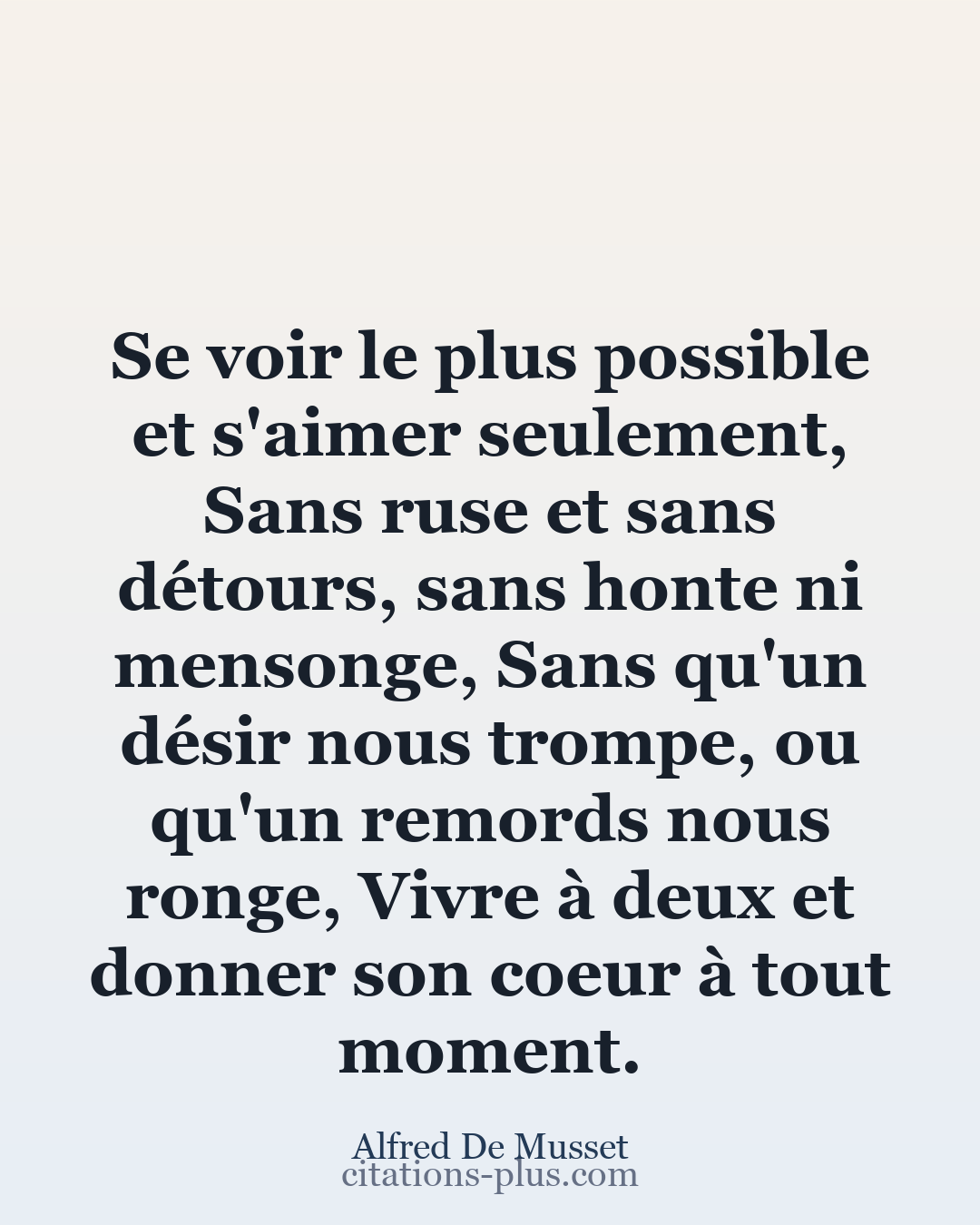 Carte Premium clair — Alfred De Musset
