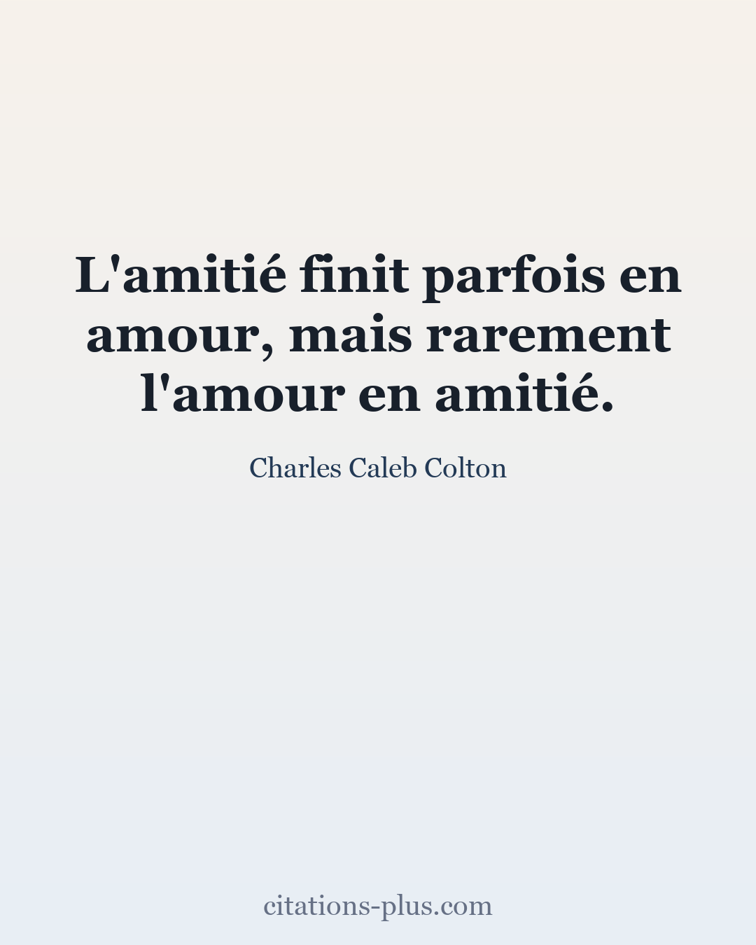 Carte Premium clair — Charles Caleb Colton
