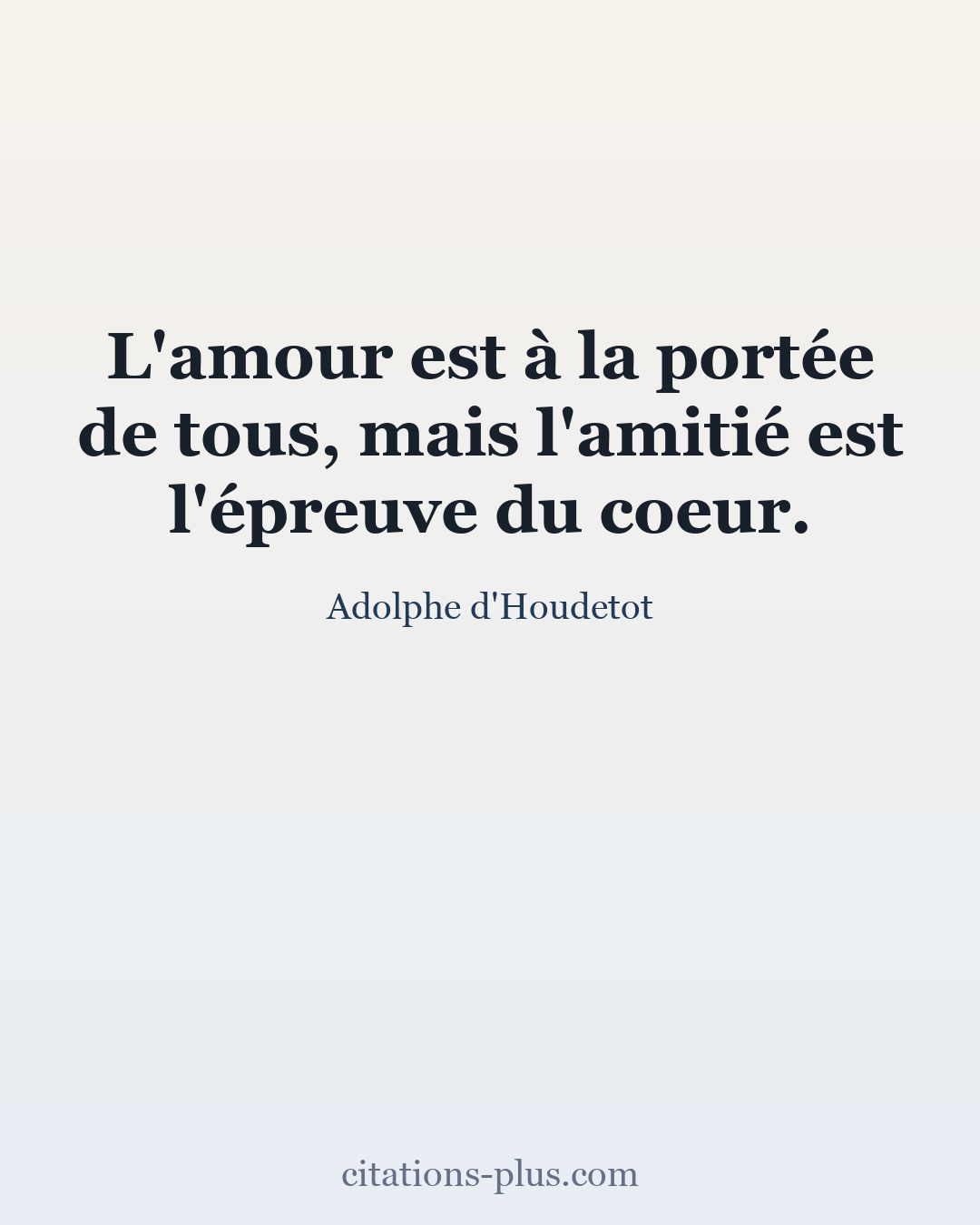 Carte Premium clair — Adolphe d'Houdetot