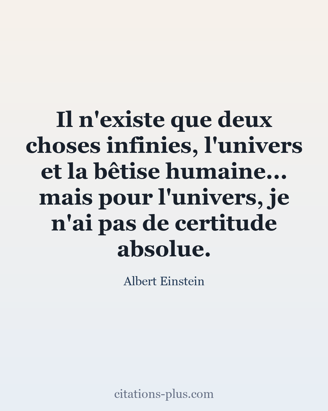Carte Premium clair — Albert Einstein