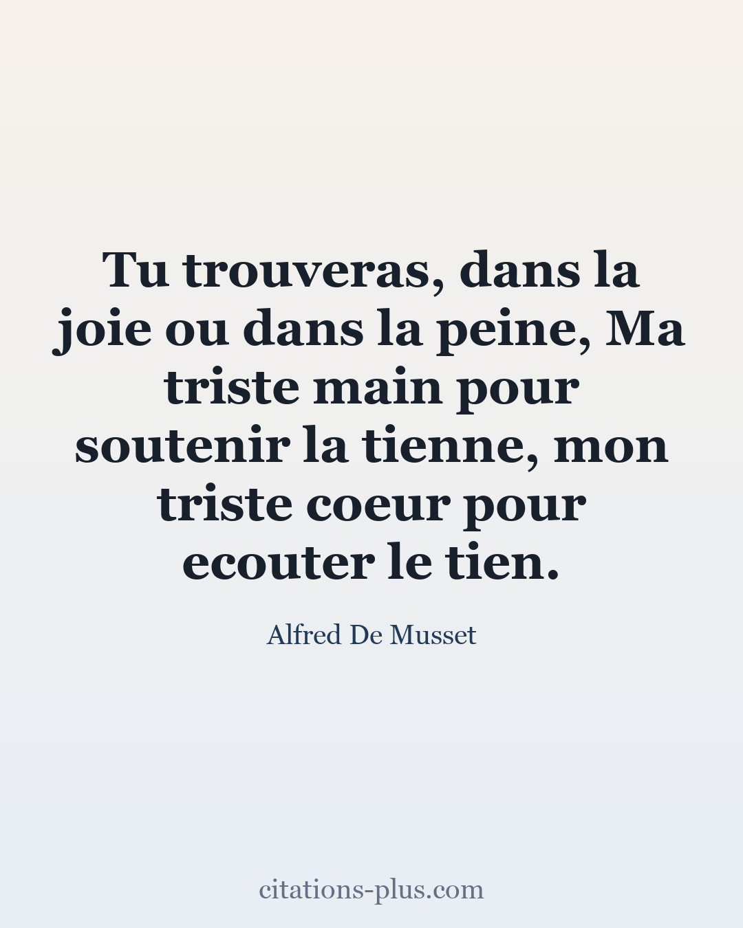 Carte Premium clair — Alfred De Musset