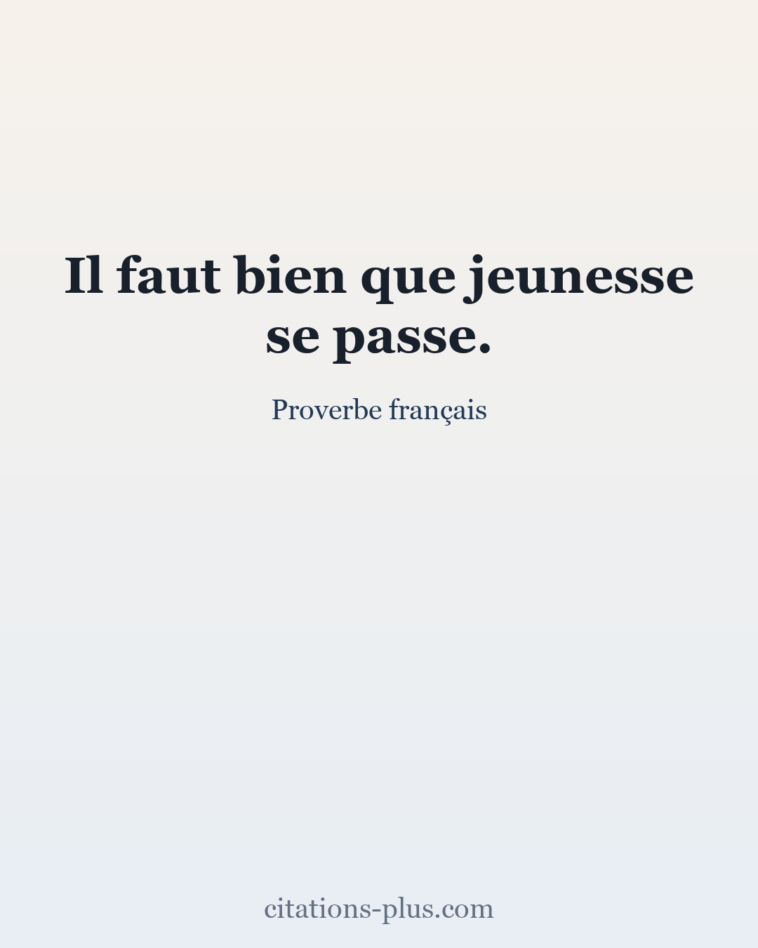 Carte Premium clair — Proverbe français
