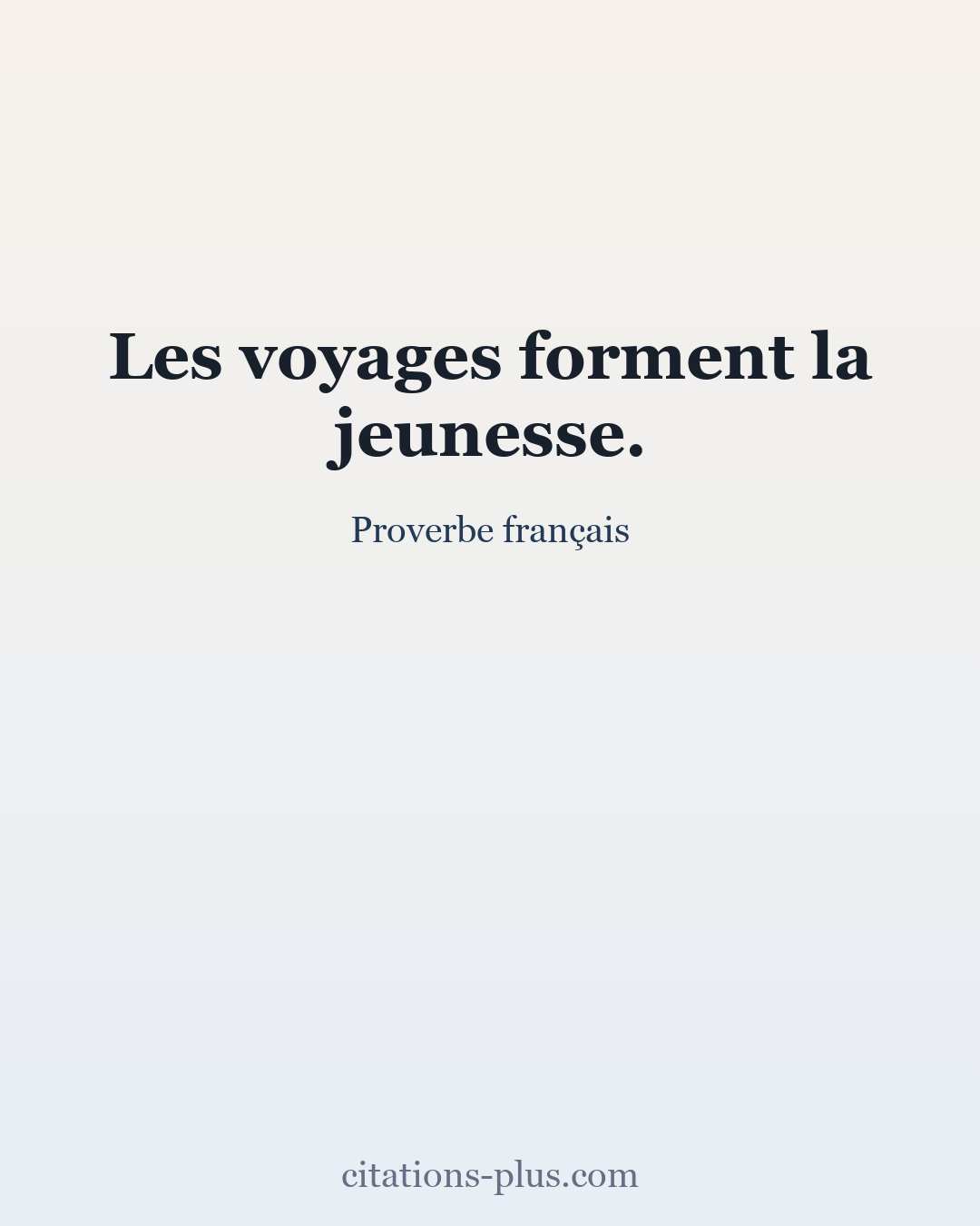 Carte Premium clair — Proverbe français