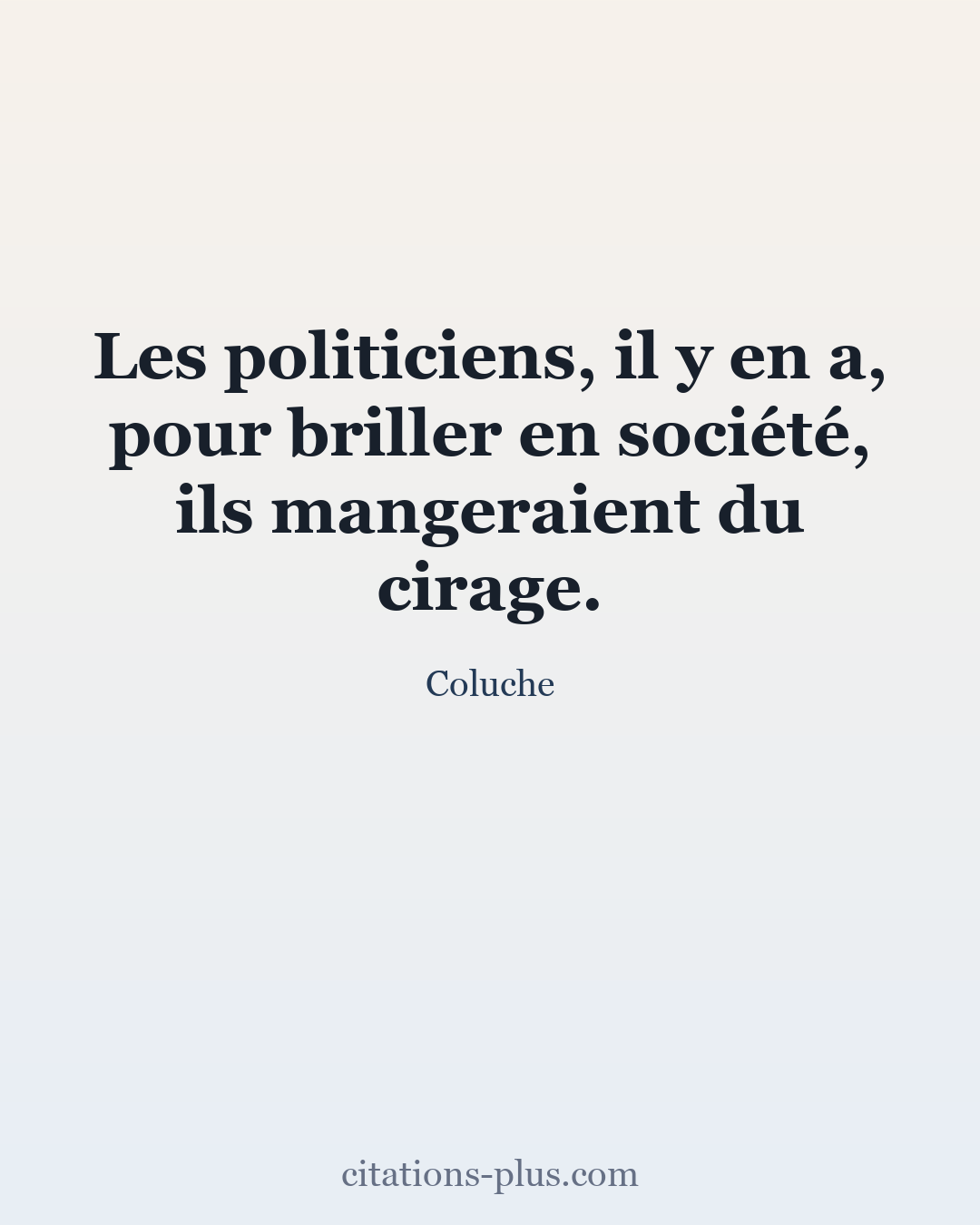 Carte Premium clair — Coluche