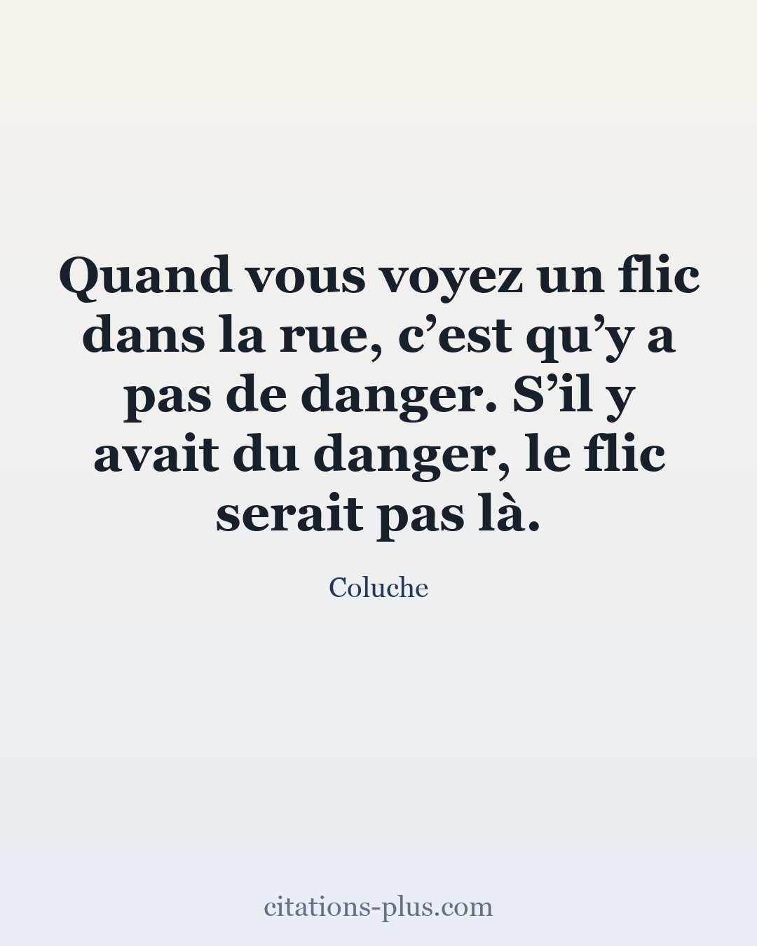 Carte Premium clair — Coluche