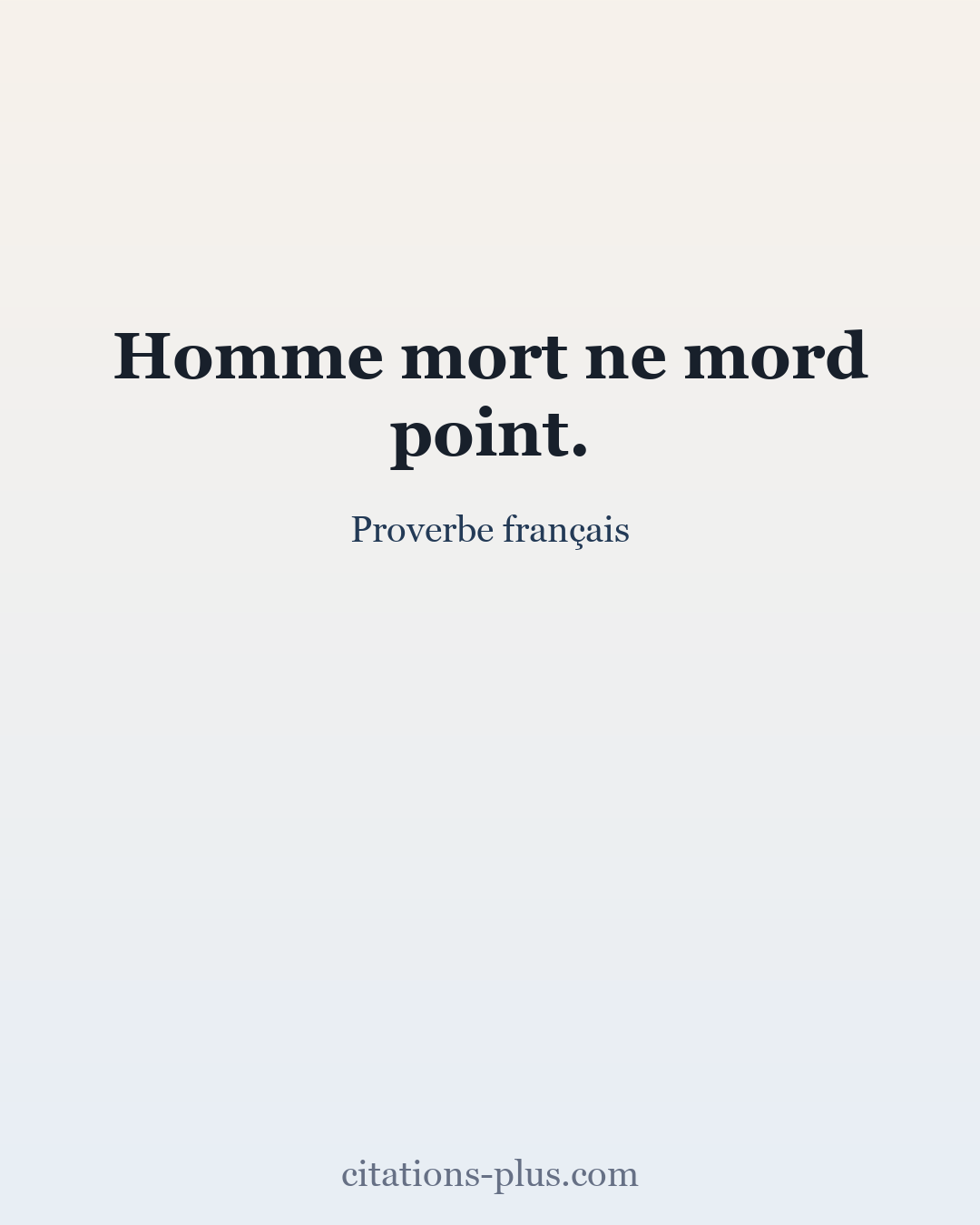 Carte Premium clair — Proverbe français