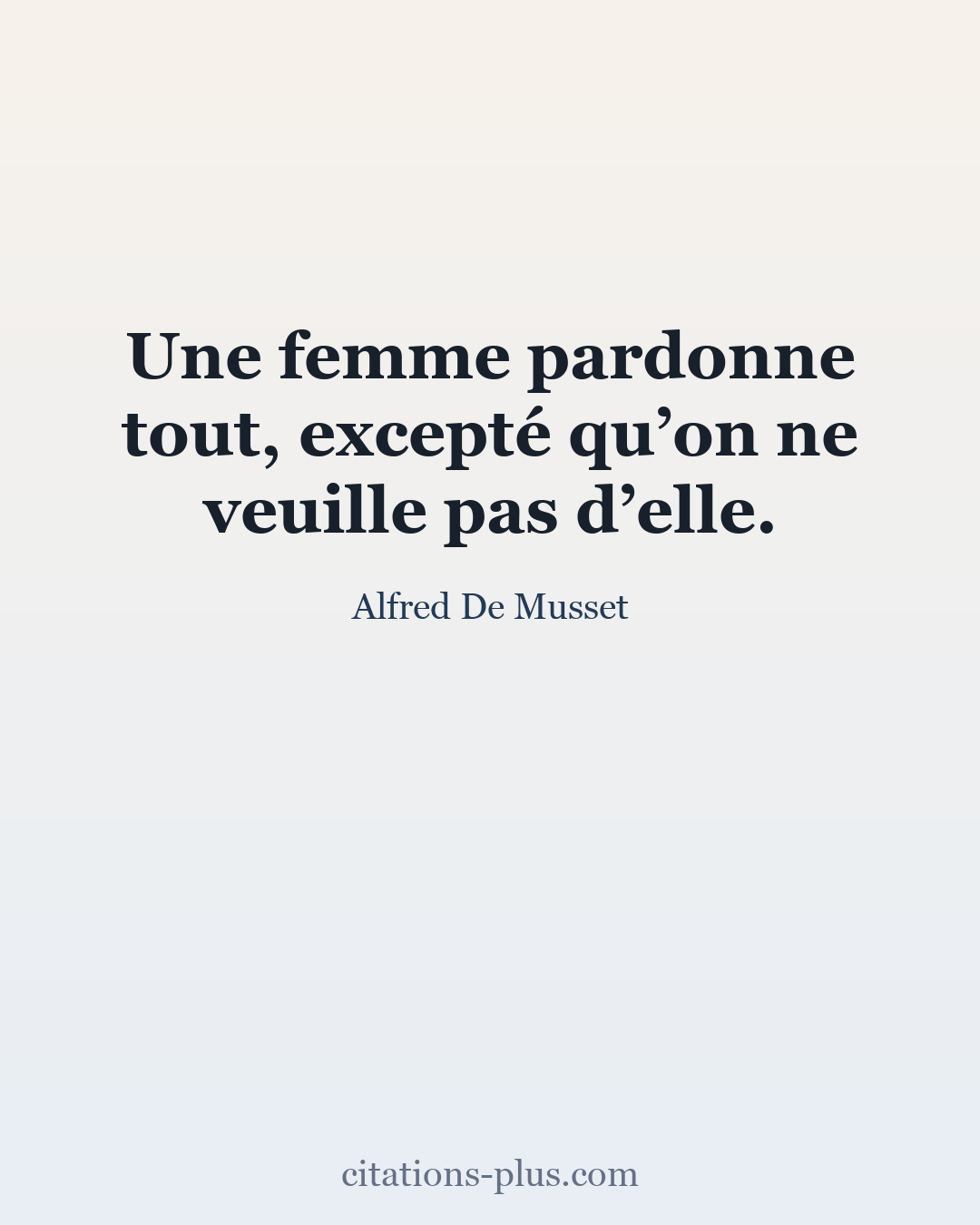 Carte Premium clair — Alfred De Musset