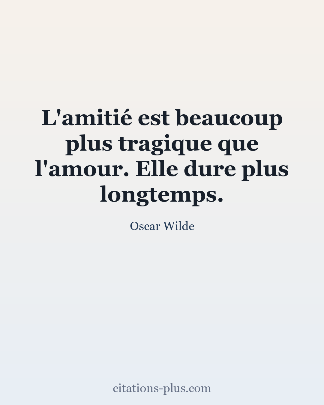 Carte Premium clair — Oscar Wilde
