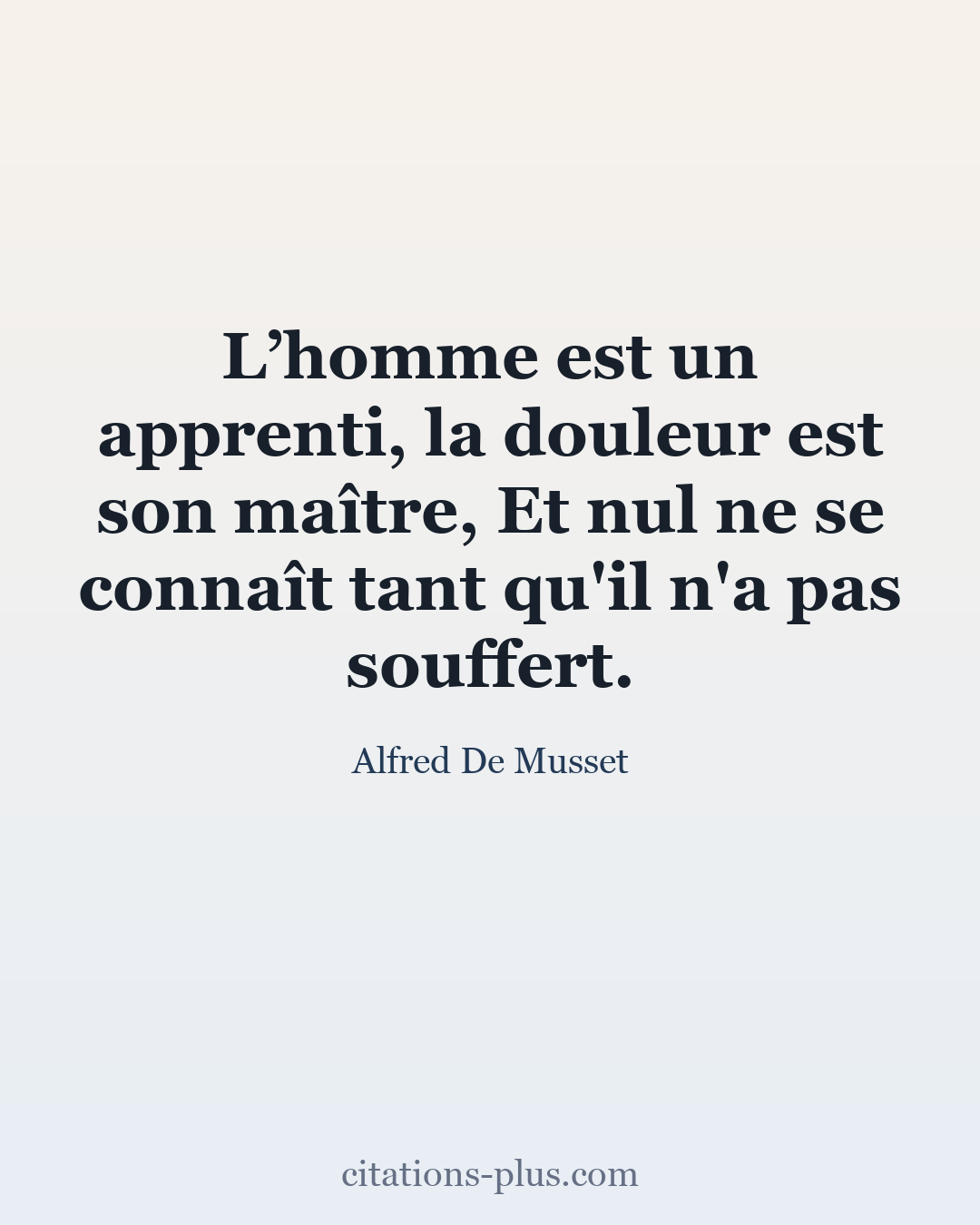 Carte Premium clair — Alfred De Musset
