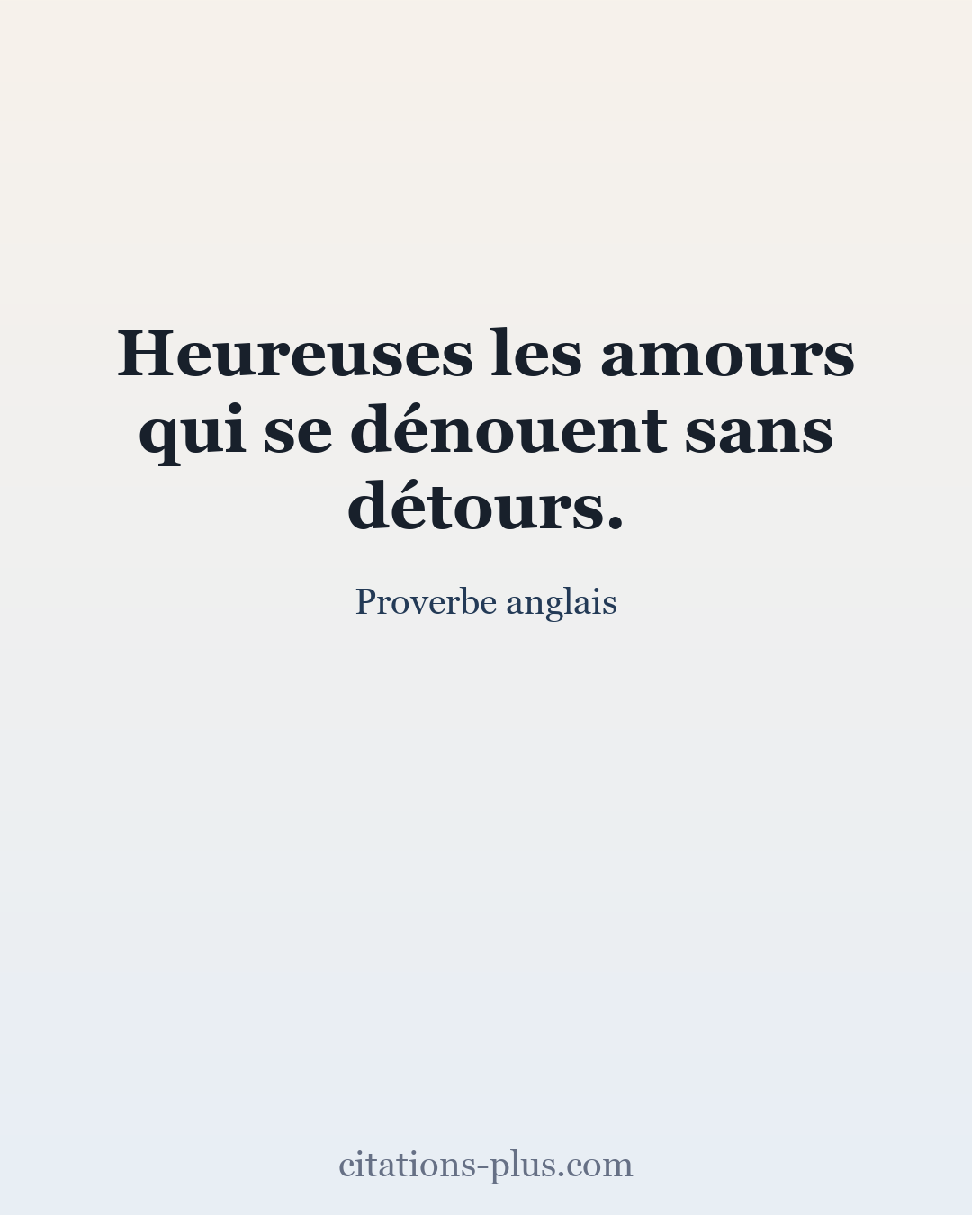 Carte Premium clair — Proverbe anglais