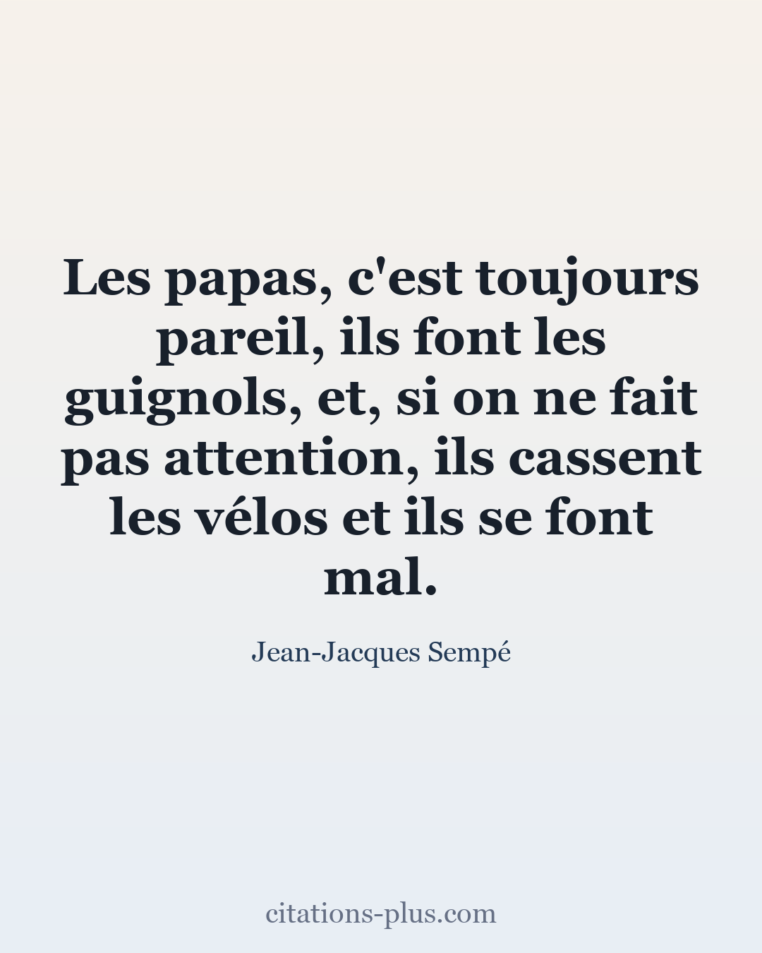 Carte Premium clair — Jean-Jacques Sempé