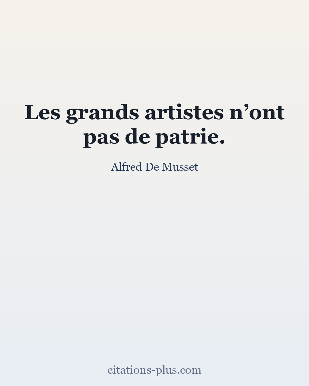 Carte Premium clair — Alfred De Musset