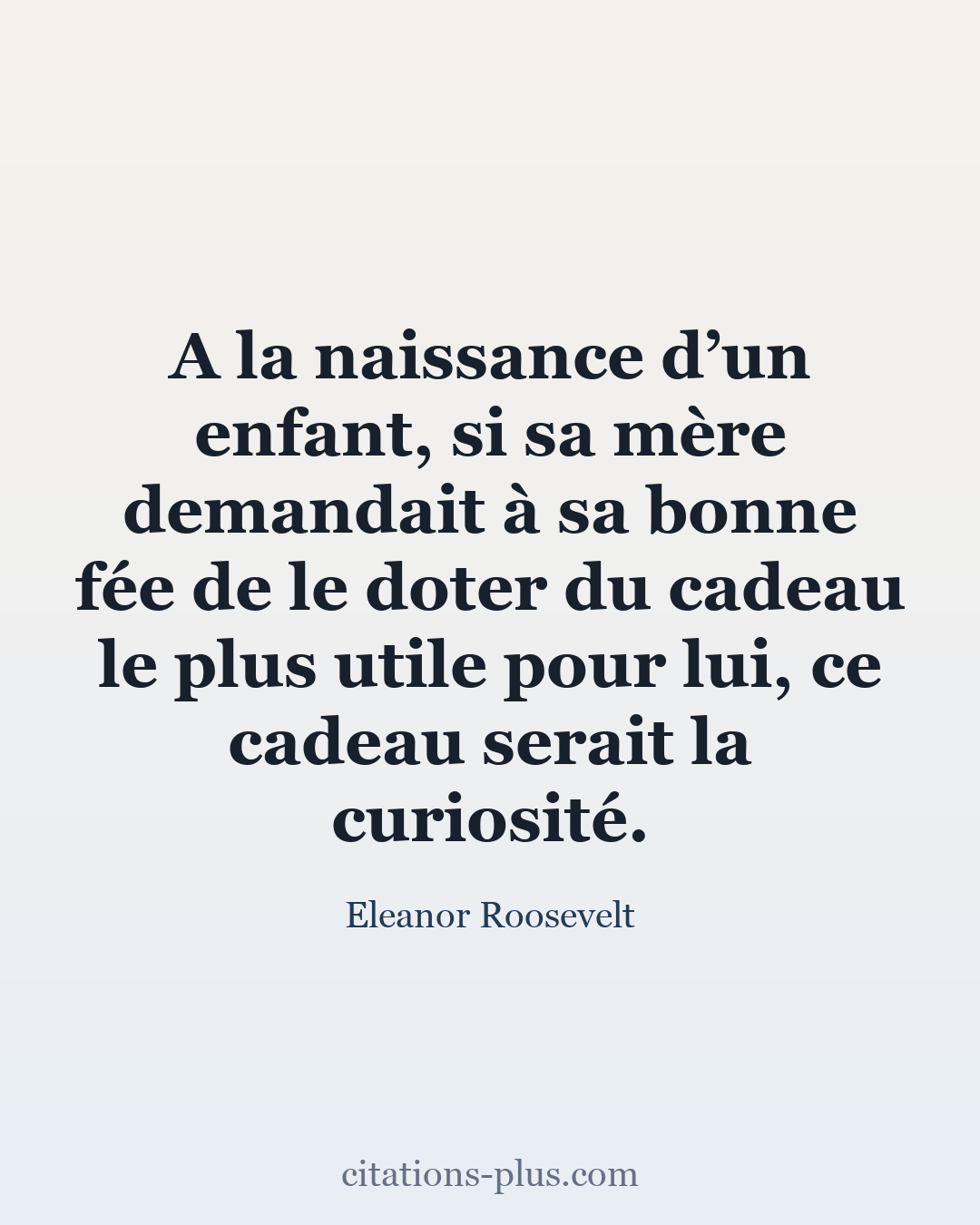 Carte Premium clair — Eleanor Roosevelt