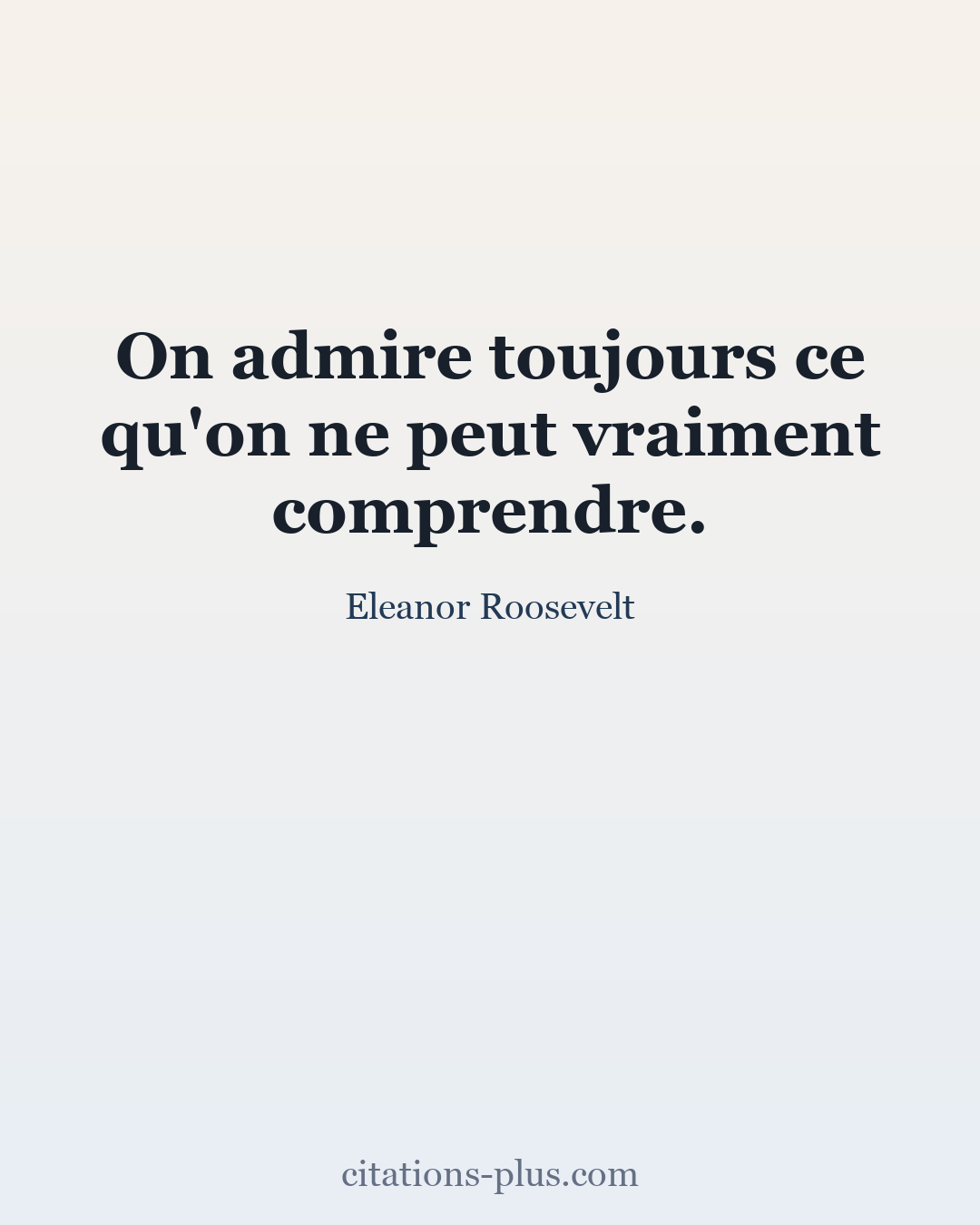 Carte Premium clair — Eleanor Roosevelt