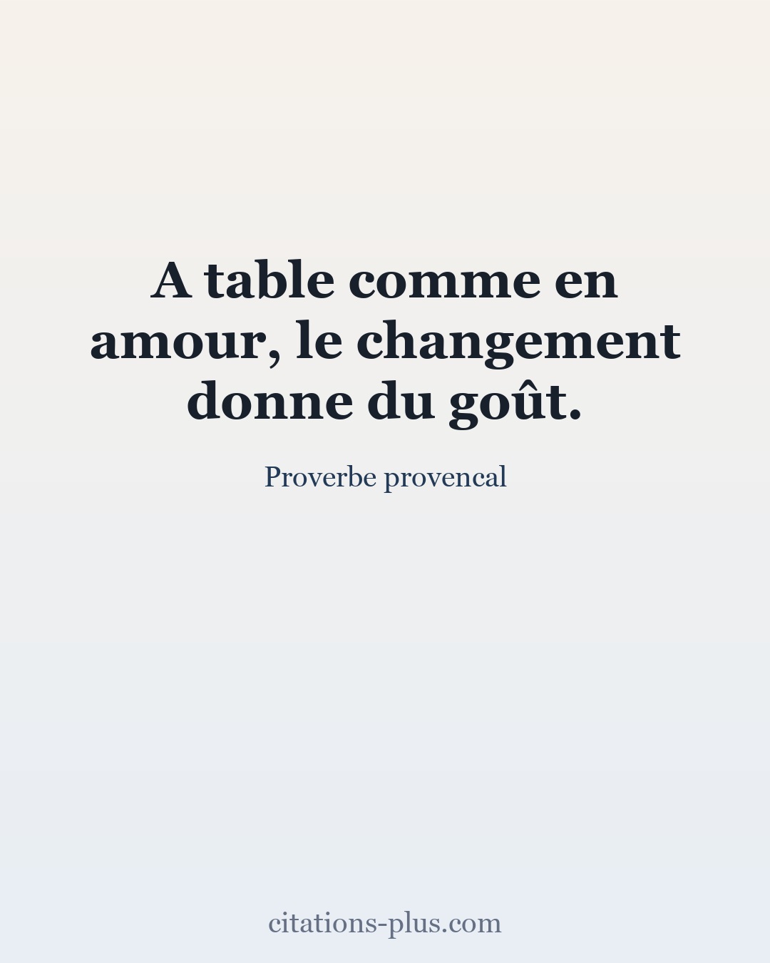 Carte Premium clair — Proverbe Provençal