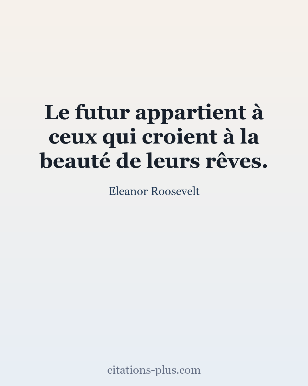 Carte Premium clair — Eleanor Roosevelt