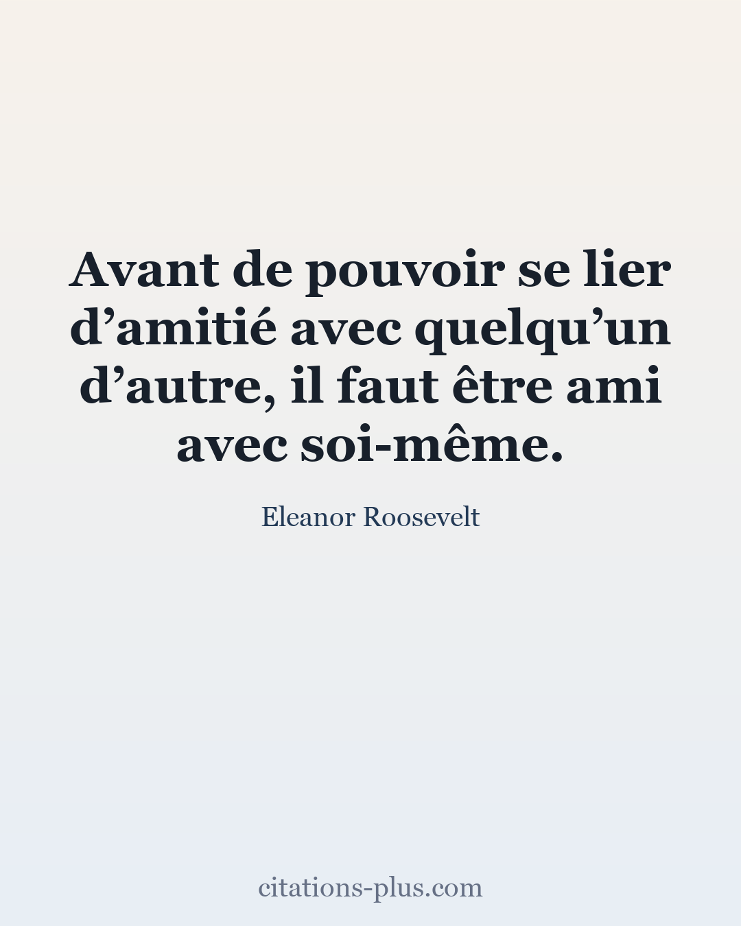 Carte Premium clair — Eleanor Roosevelt