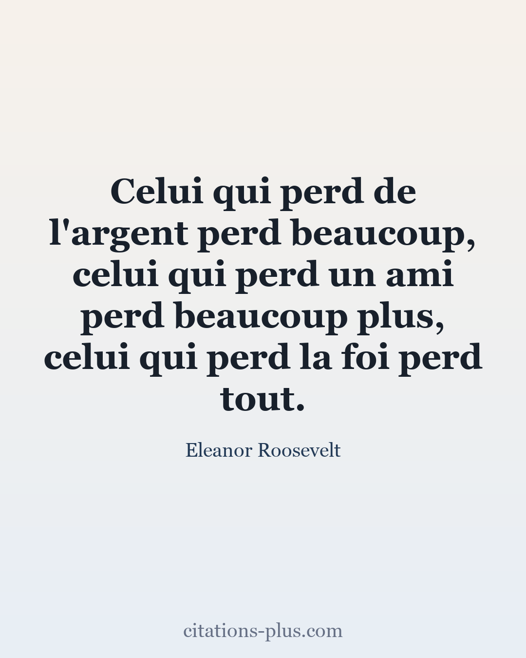 Carte Premium clair — Eleanor Roosevelt