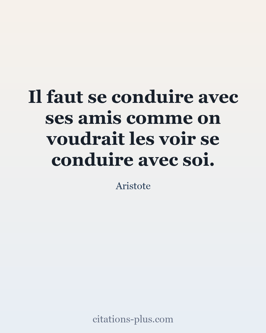 Carte Premium clair — Aristote