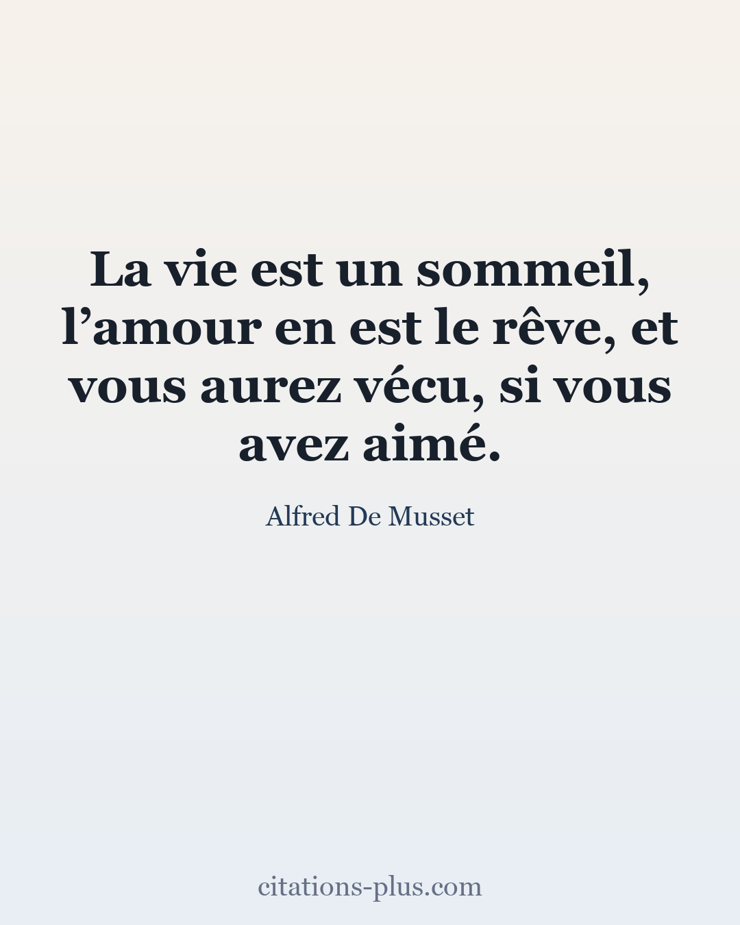Carte Premium clair — Alfred De Musset