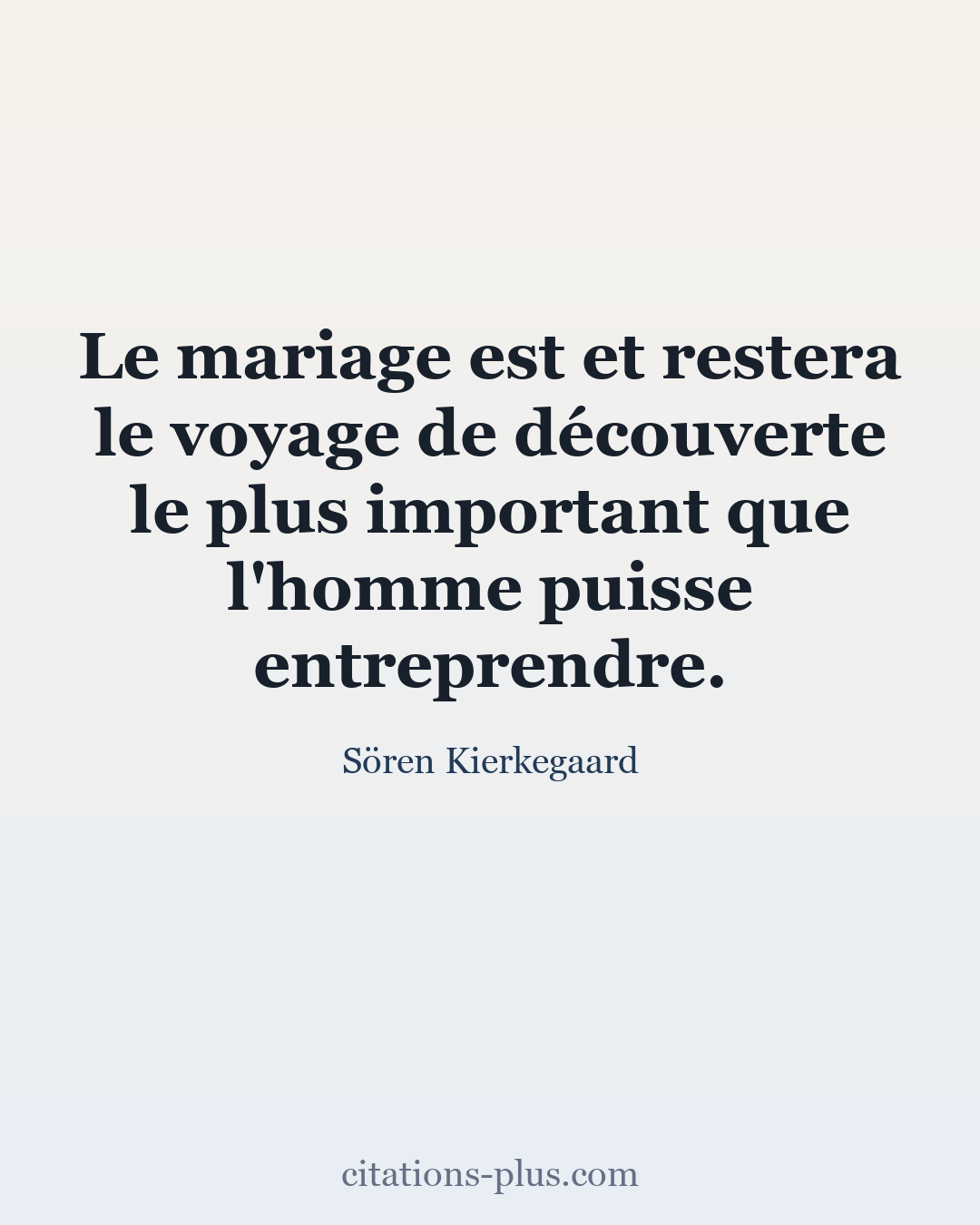 Carte Premium clair — Sören Kierkegaard