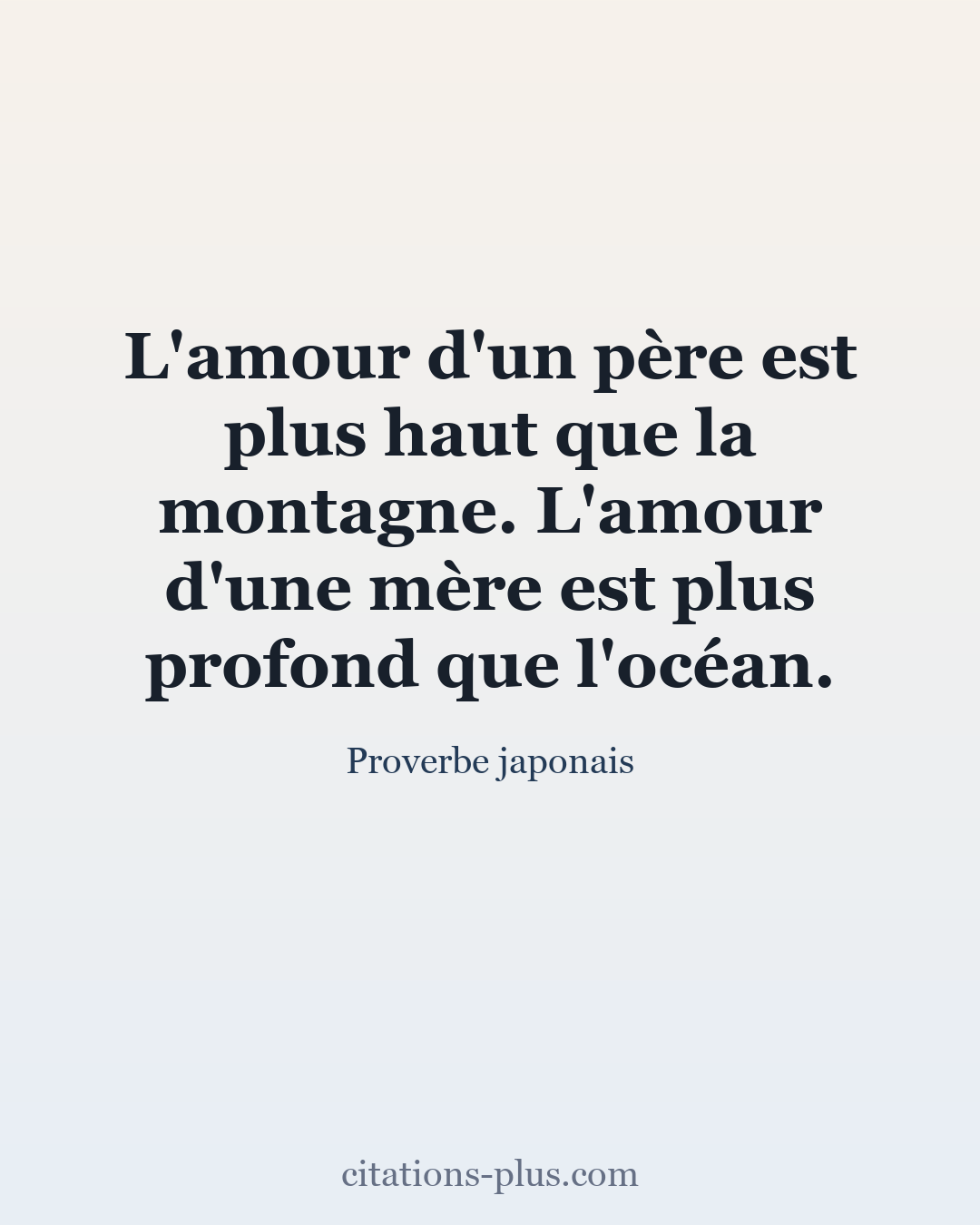 Carte Premium clair — Proverbe japonais