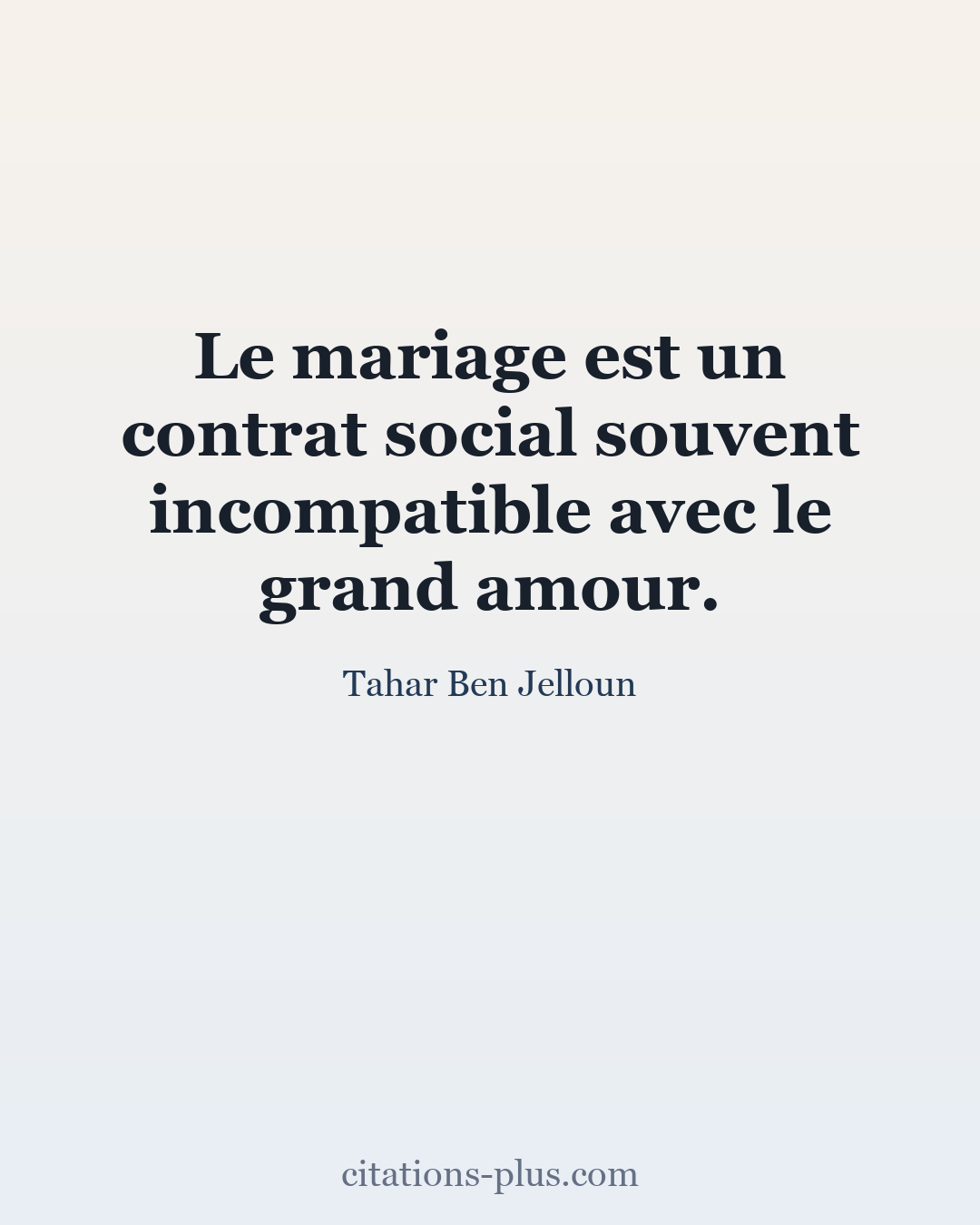 Carte Premium clair — Tahar Ben Jelloun