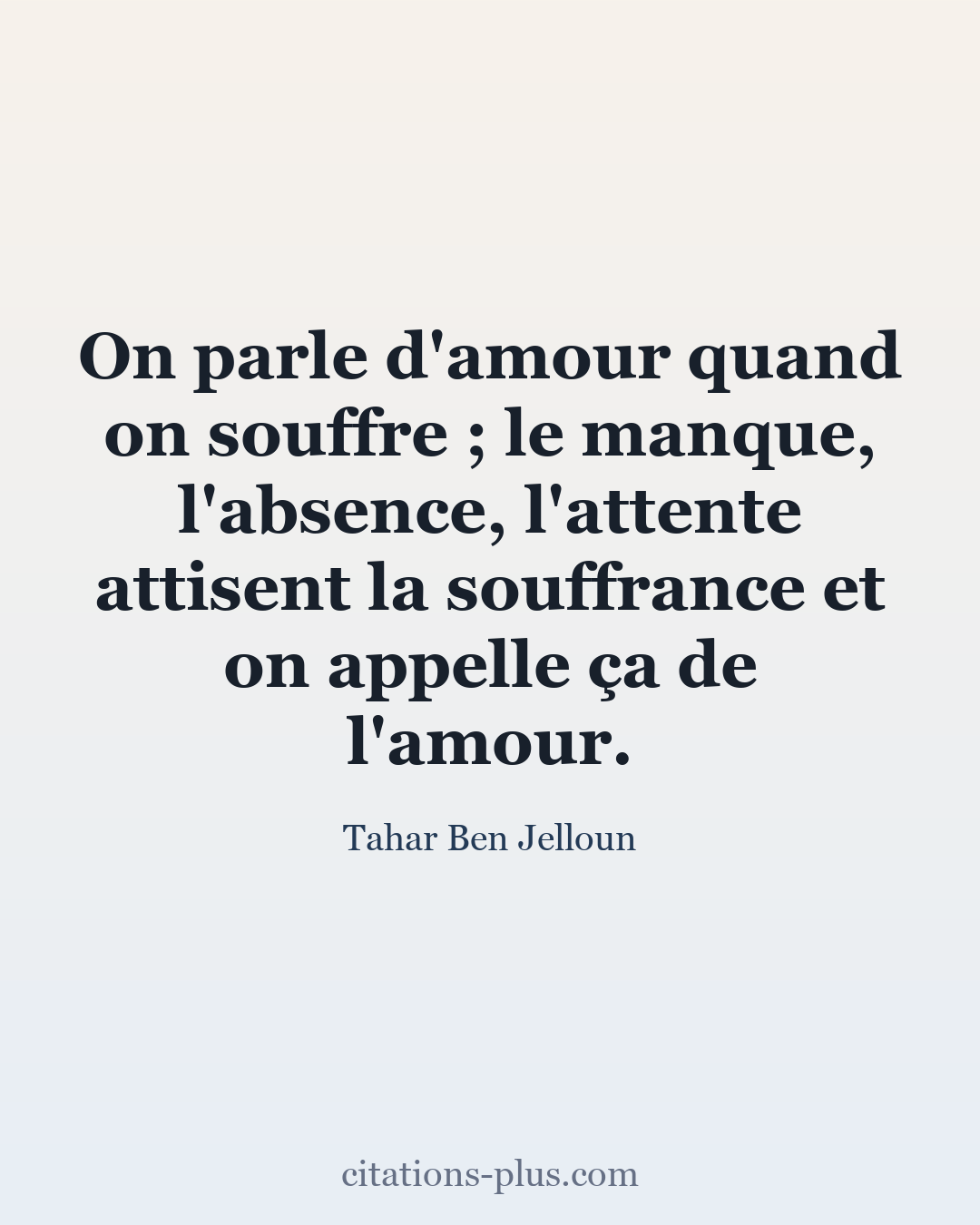 Carte Premium clair — Tahar Ben Jelloun