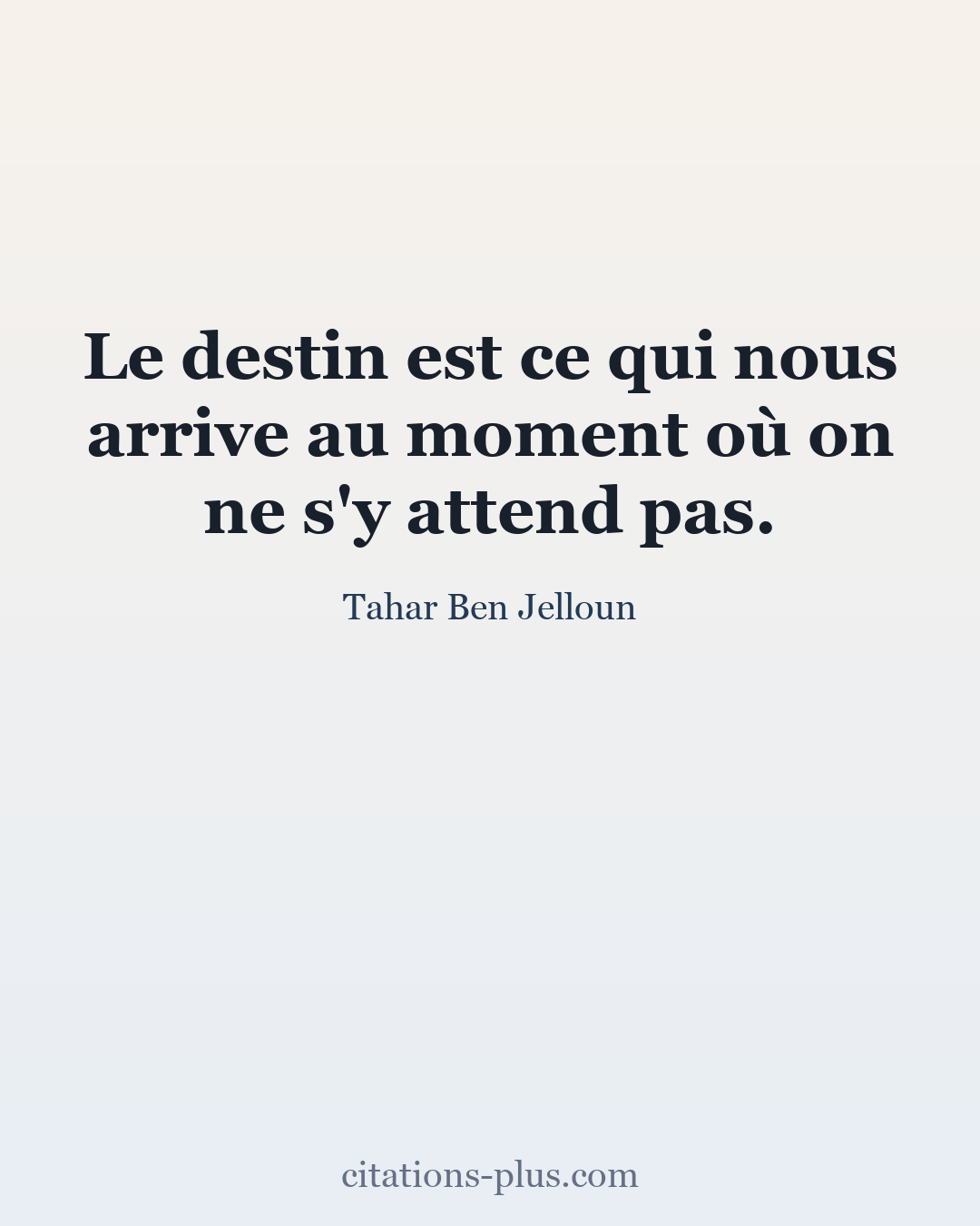 Carte Premium clair — Tahar Ben Jelloun