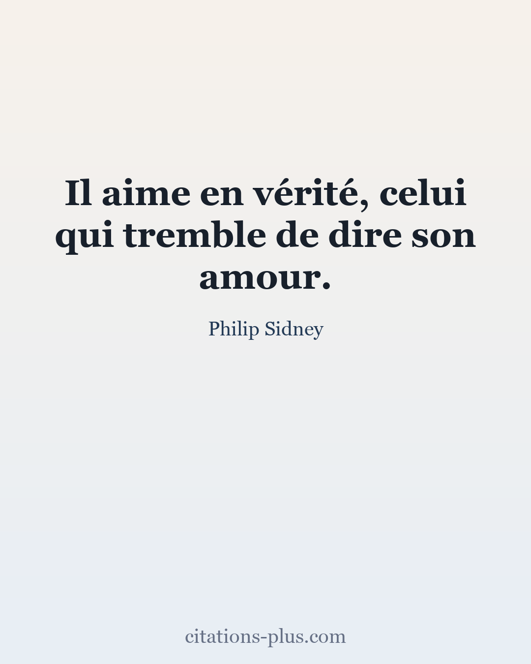 Carte Premium clair — Philip Sidney