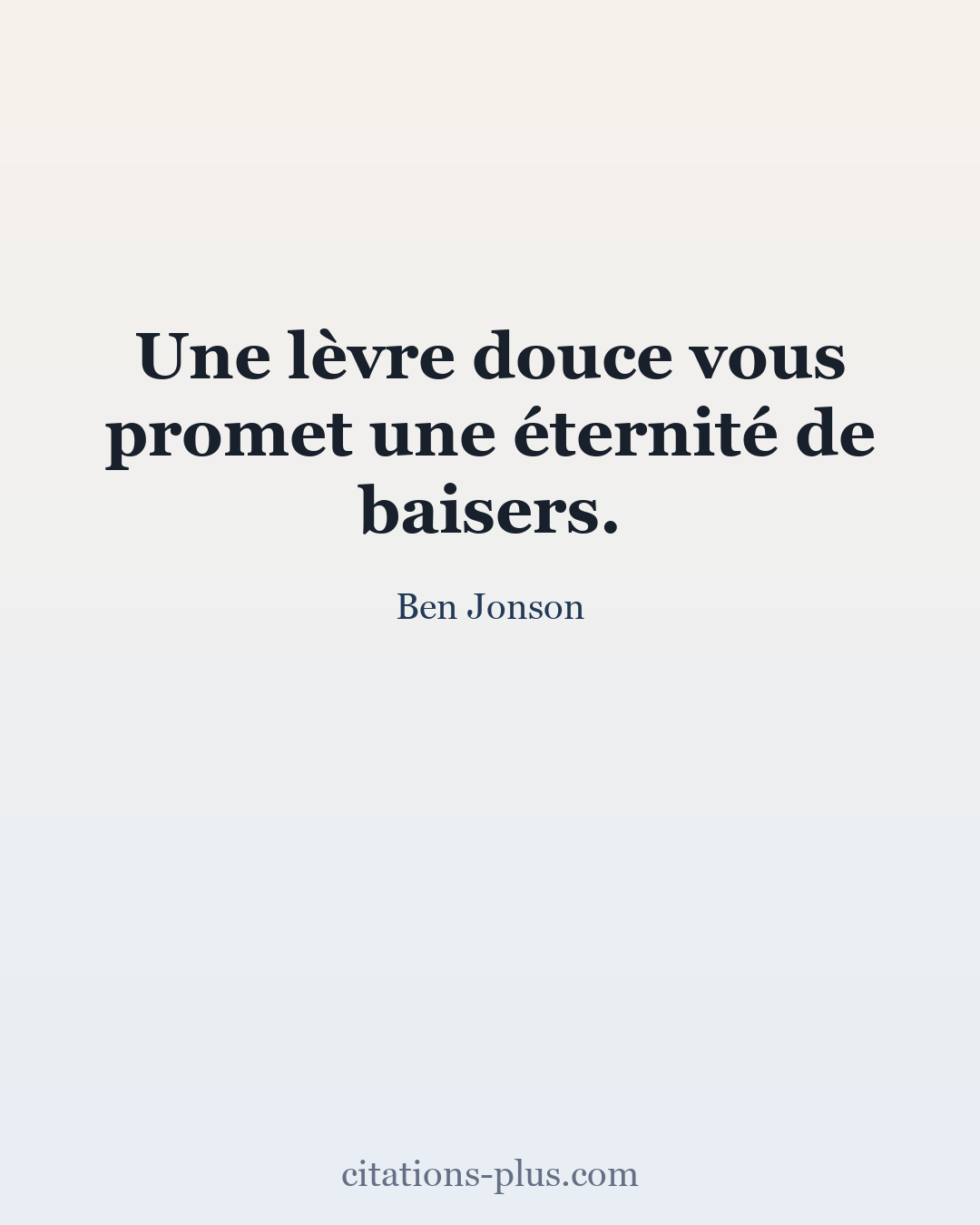 Carte Premium clair — Ben Jonson