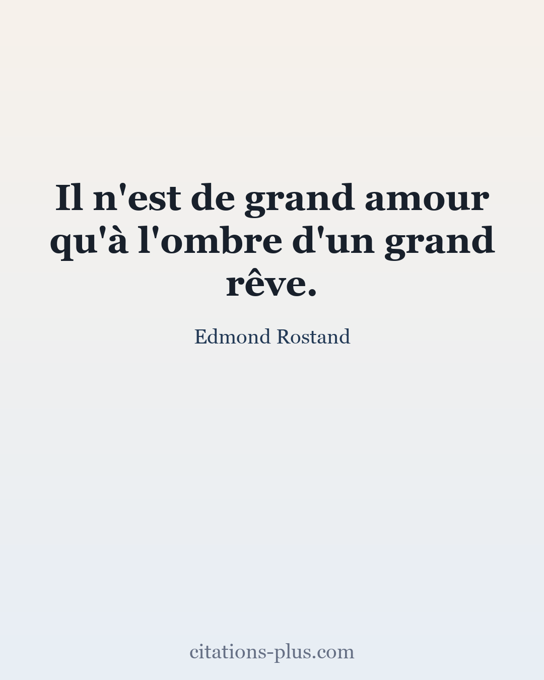Carte Premium clair — Edmond Rostand