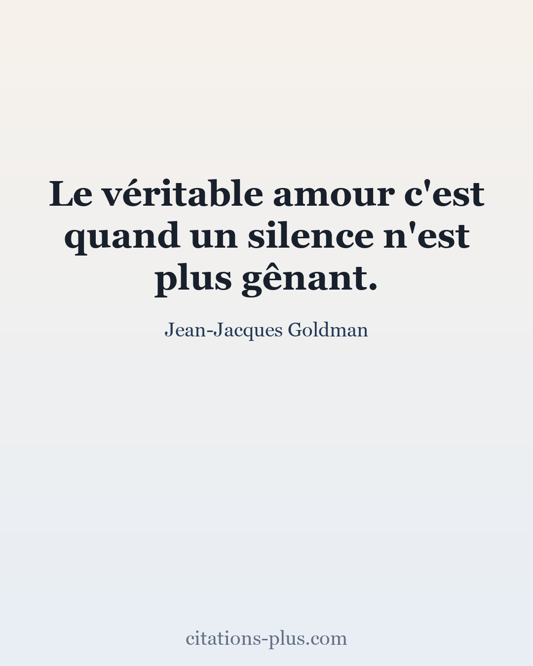 Carte Premium clair — Jean-Jacques Goldman