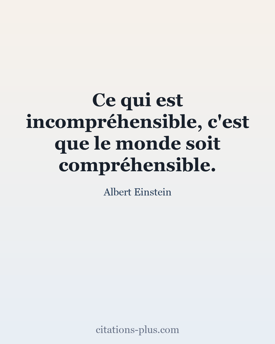 Carte Premium clair — Albert Einstein