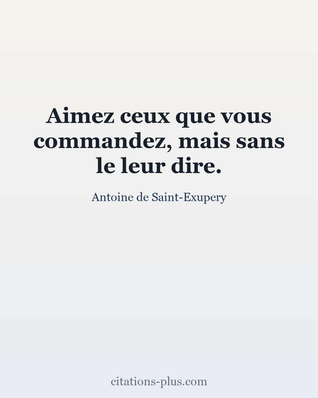 Carte Premium clair — Antoine de Saint-Exupéry