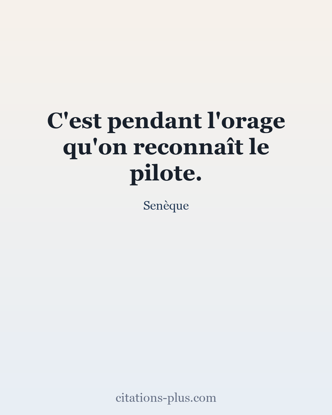 Carte Premium clair — Sénèque