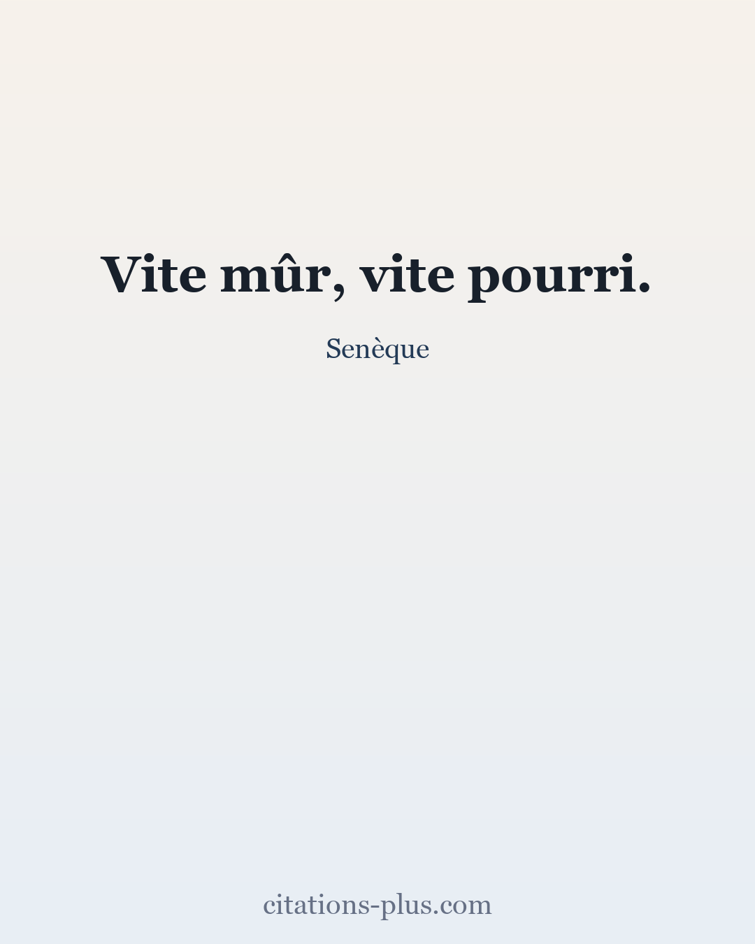 Carte Premium clair — Sénèque