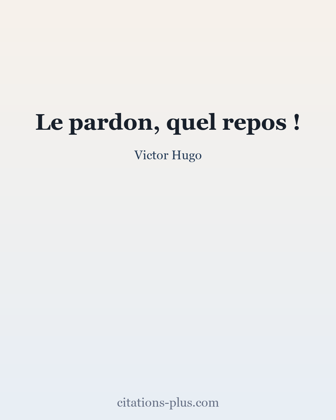 Carte Premium clair — Victor Hugo