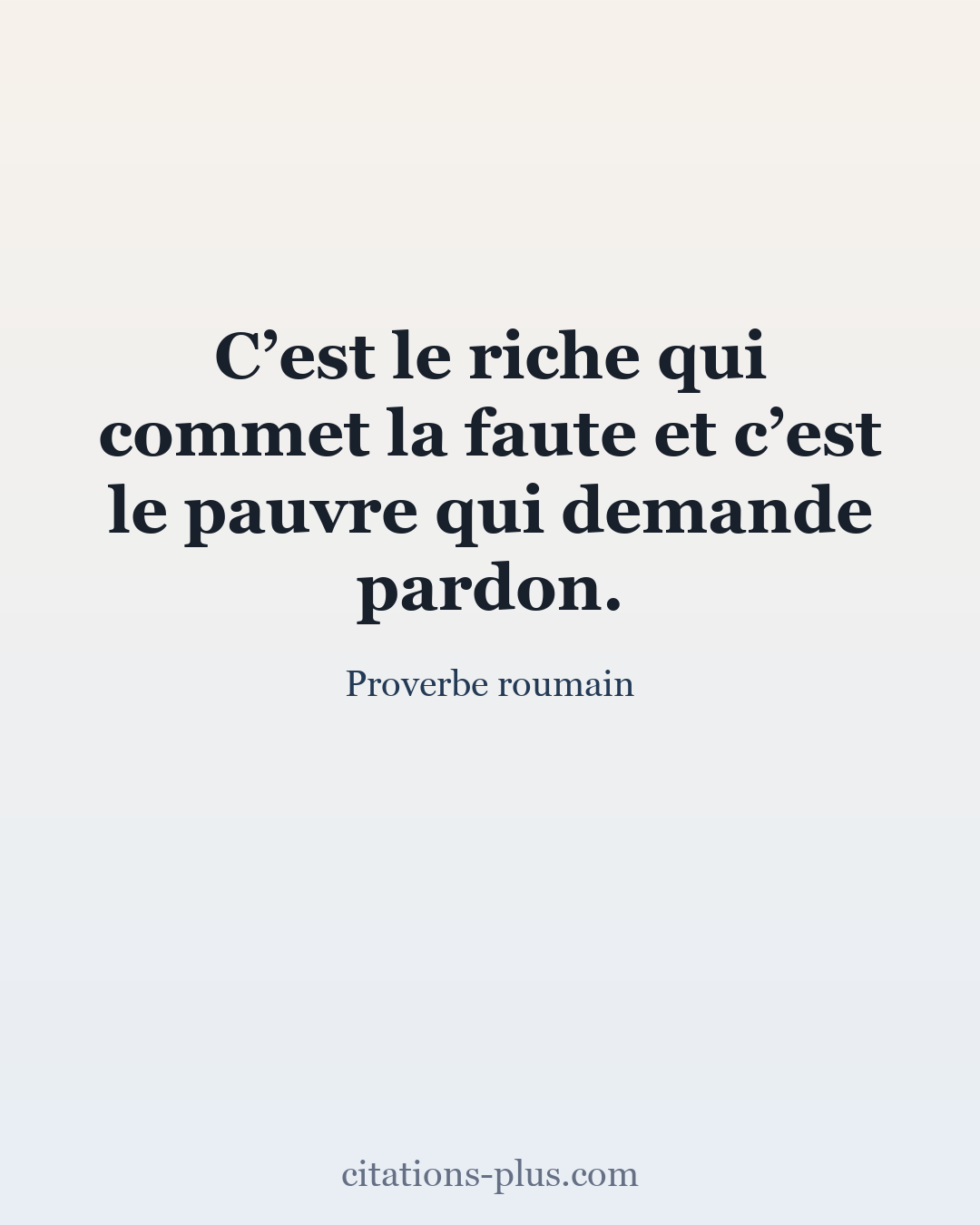 Carte Premium clair — Proverbe roumain