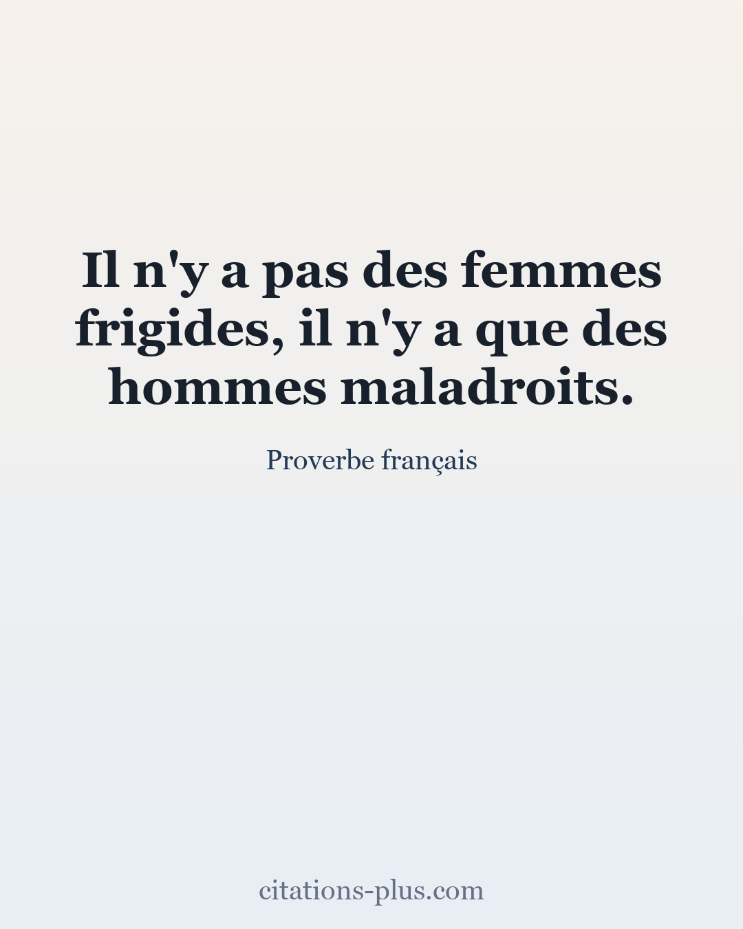 Carte Premium clair — Proverbe français