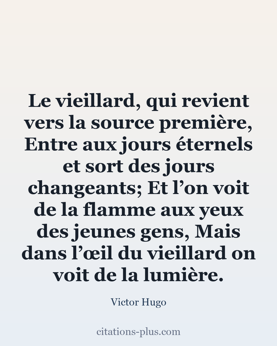 Carte Premium clair — Victor Hugo