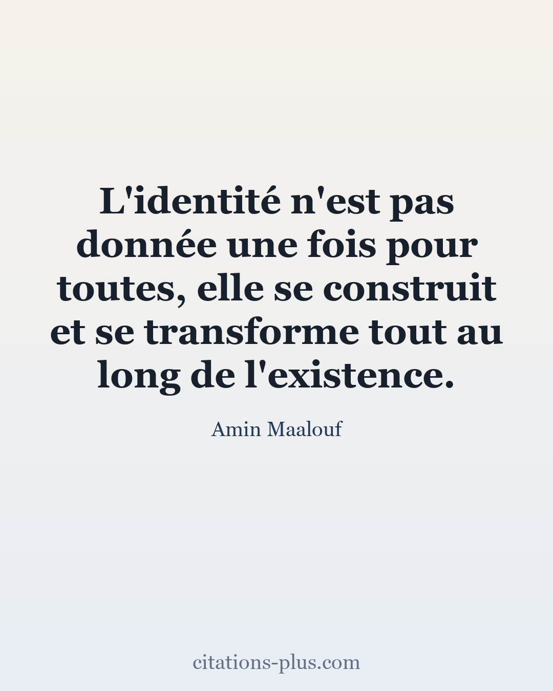 Carte Premium clair — Amin Maalouf
