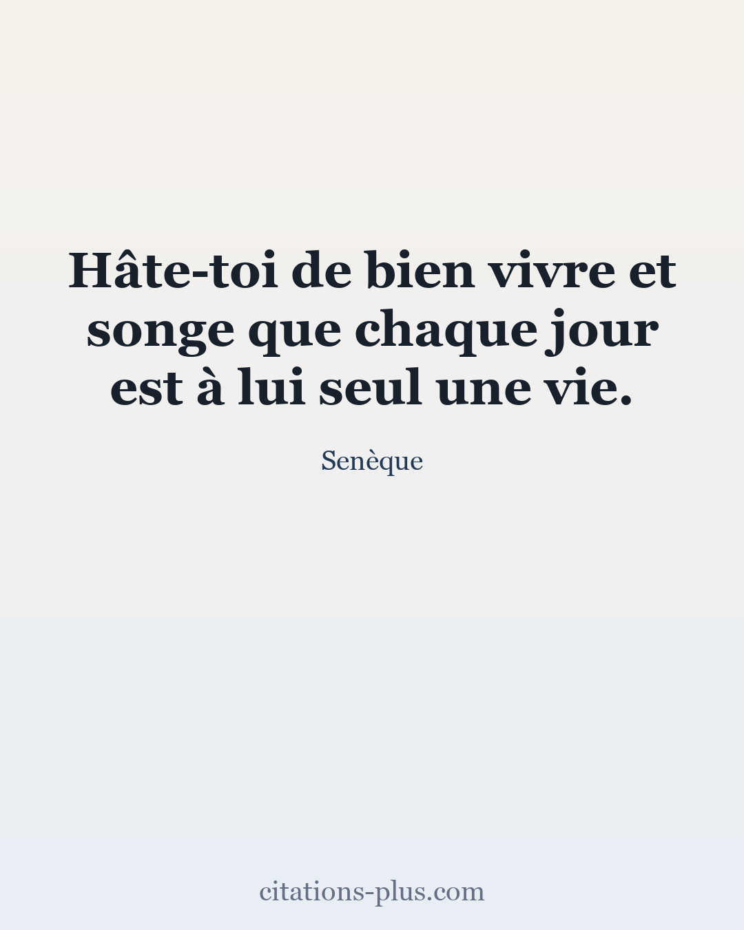 Carte Premium clair — Sénèque