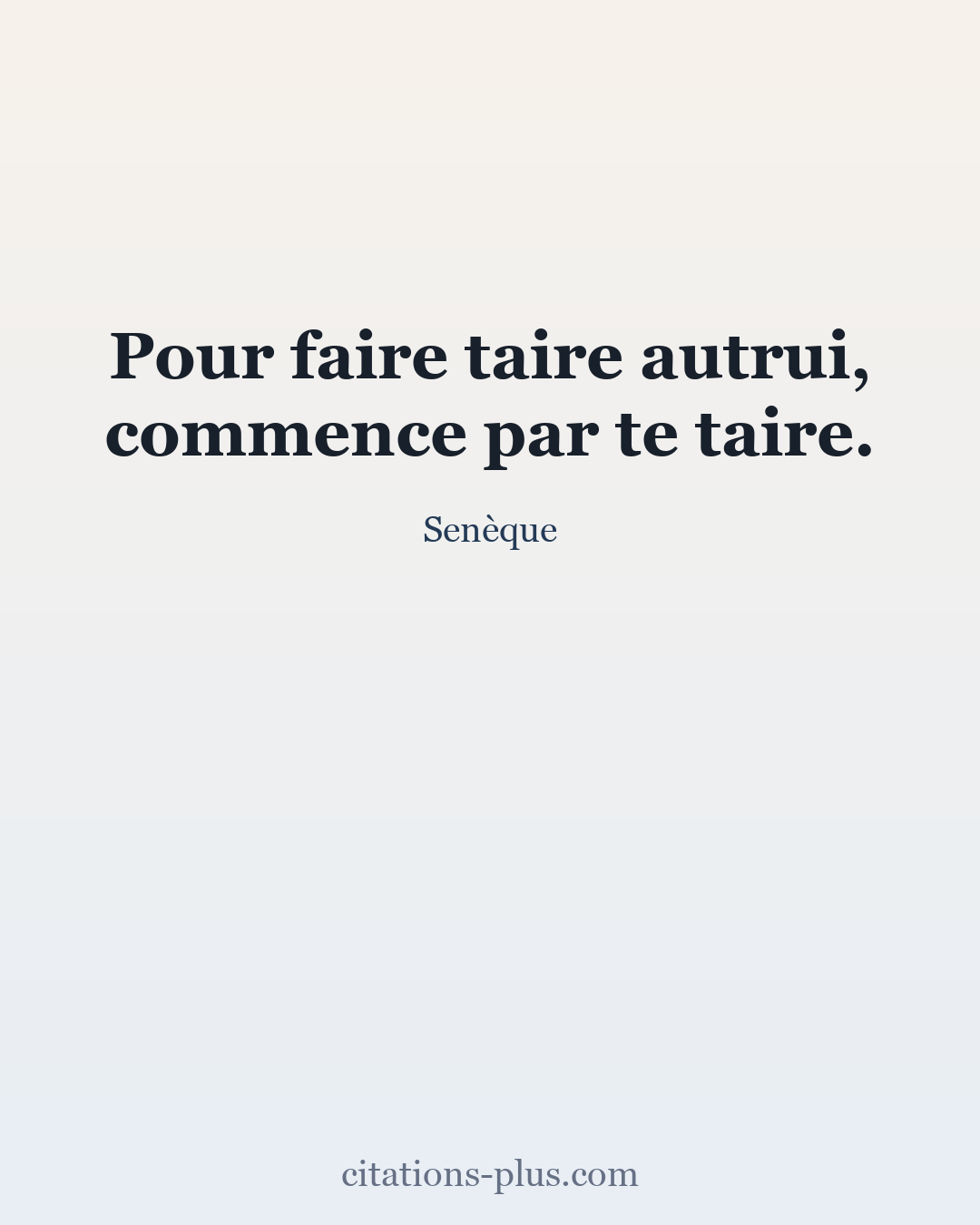Carte Premium clair — Sénèque