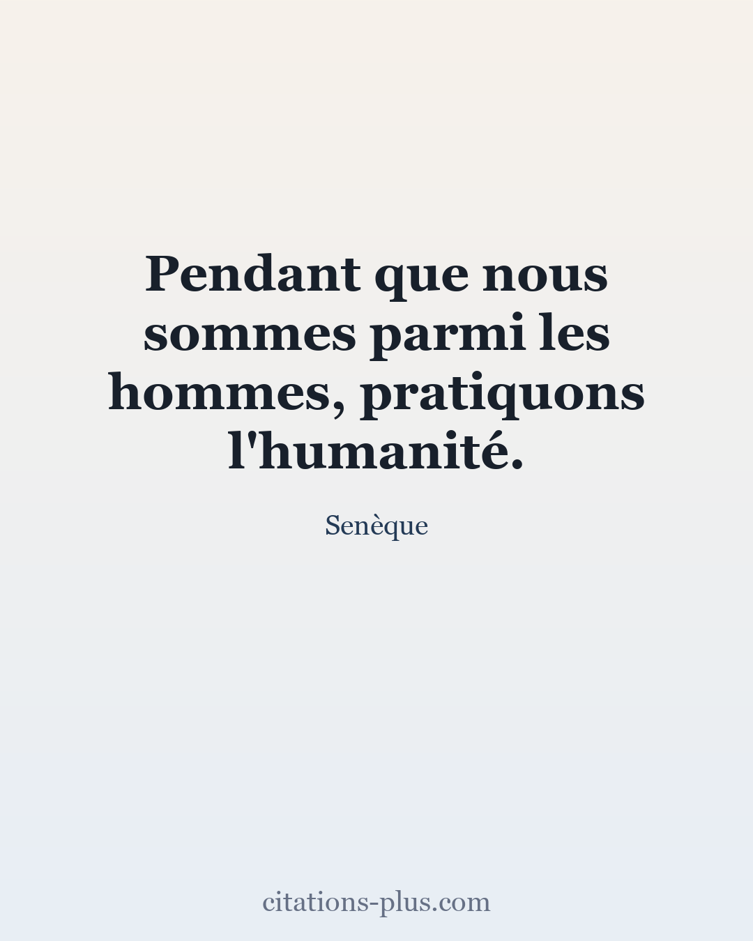 Carte Premium clair — Sénèque