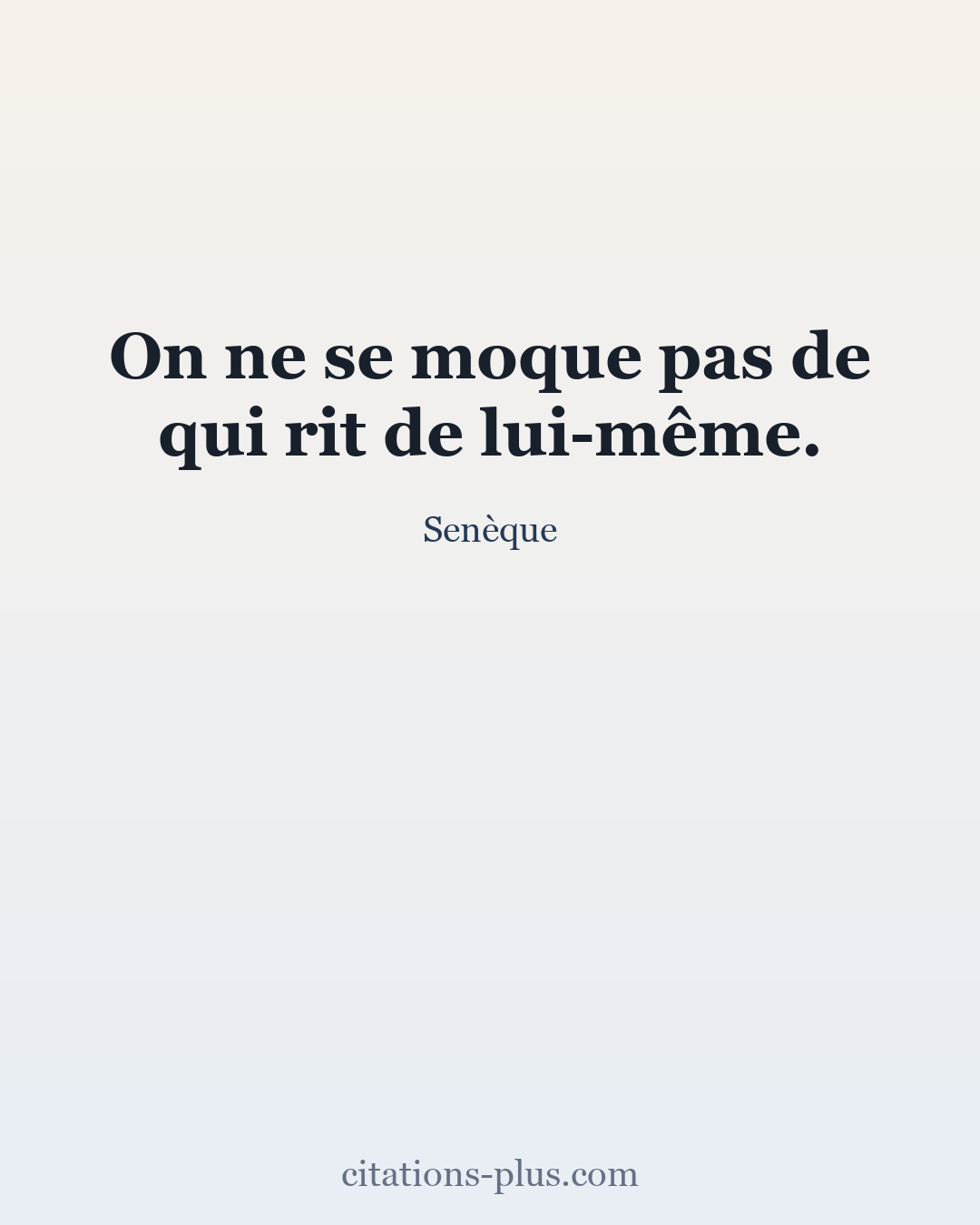 Carte Premium clair — Sénèque