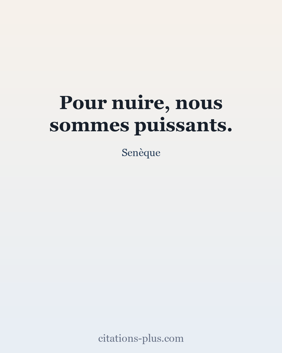 Carte Premium clair — Sénèque